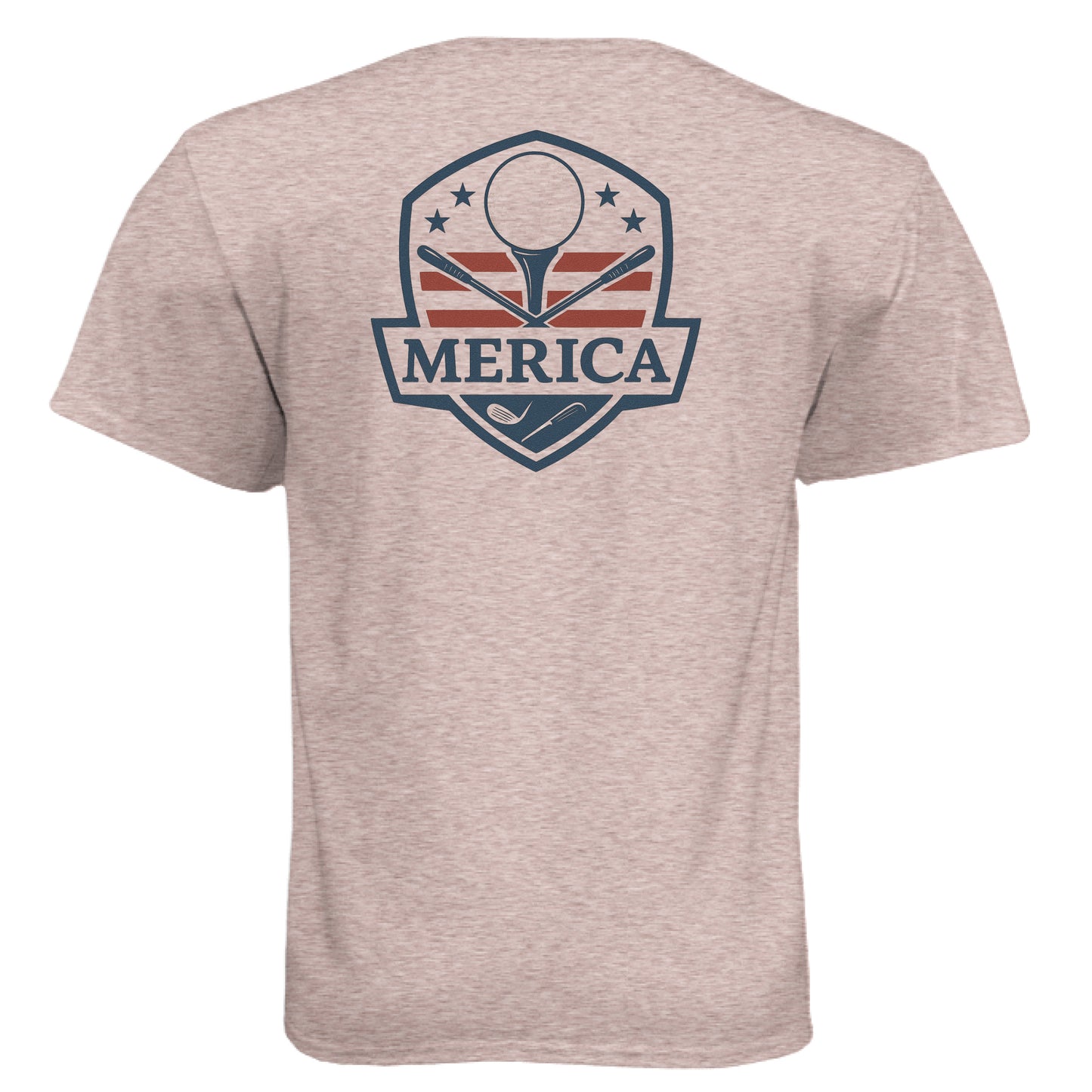 Tri-Blend Merica 2 golf t-shirt - Clubbage