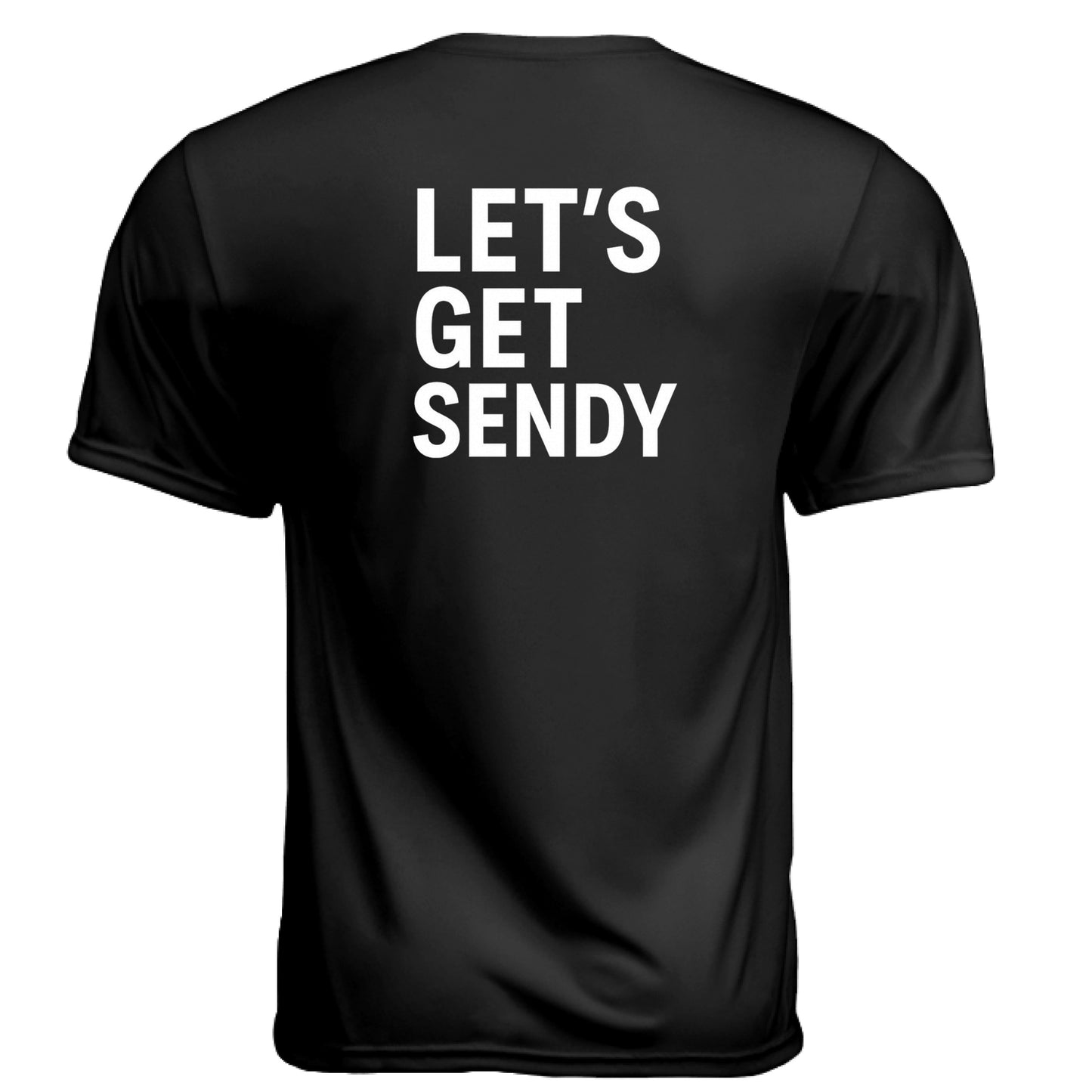 Get Sendy Funny Golf Shirt – Moisture-Wicking Tee back design from Clubbage