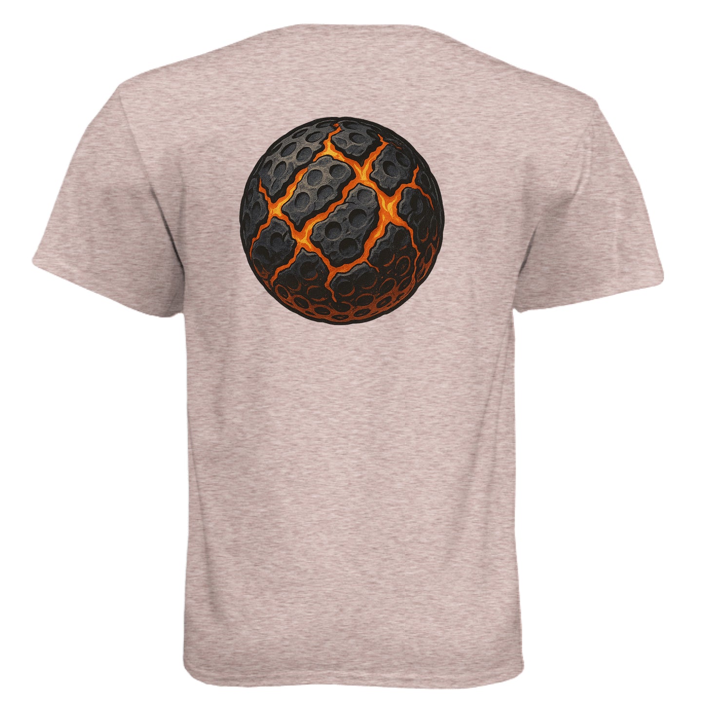 Ball Art 12 Golf Graphic Tee – Soft Tri-Blend Tee back design from Clubbage