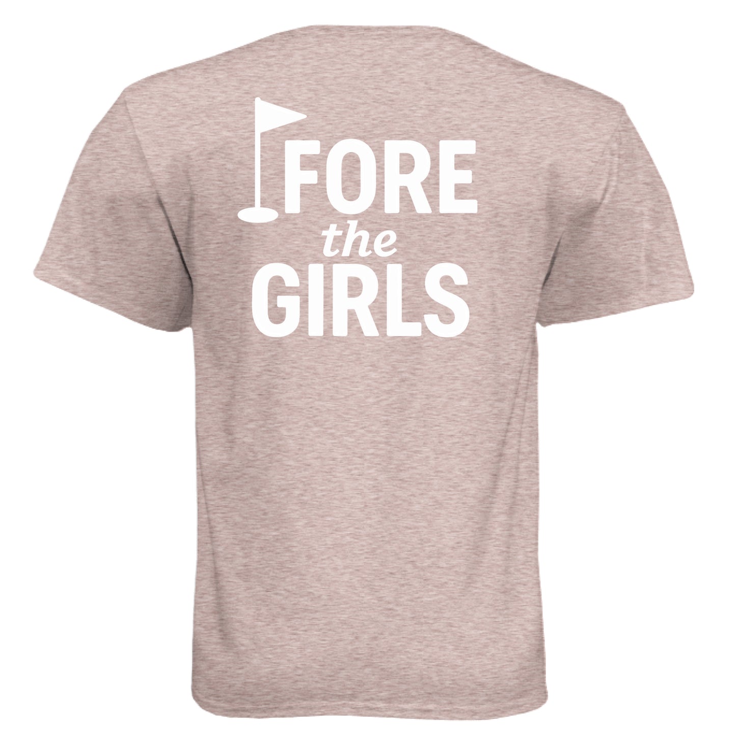Tri-Blend Fore the Girls 3 golf t-shirt - Clubbage