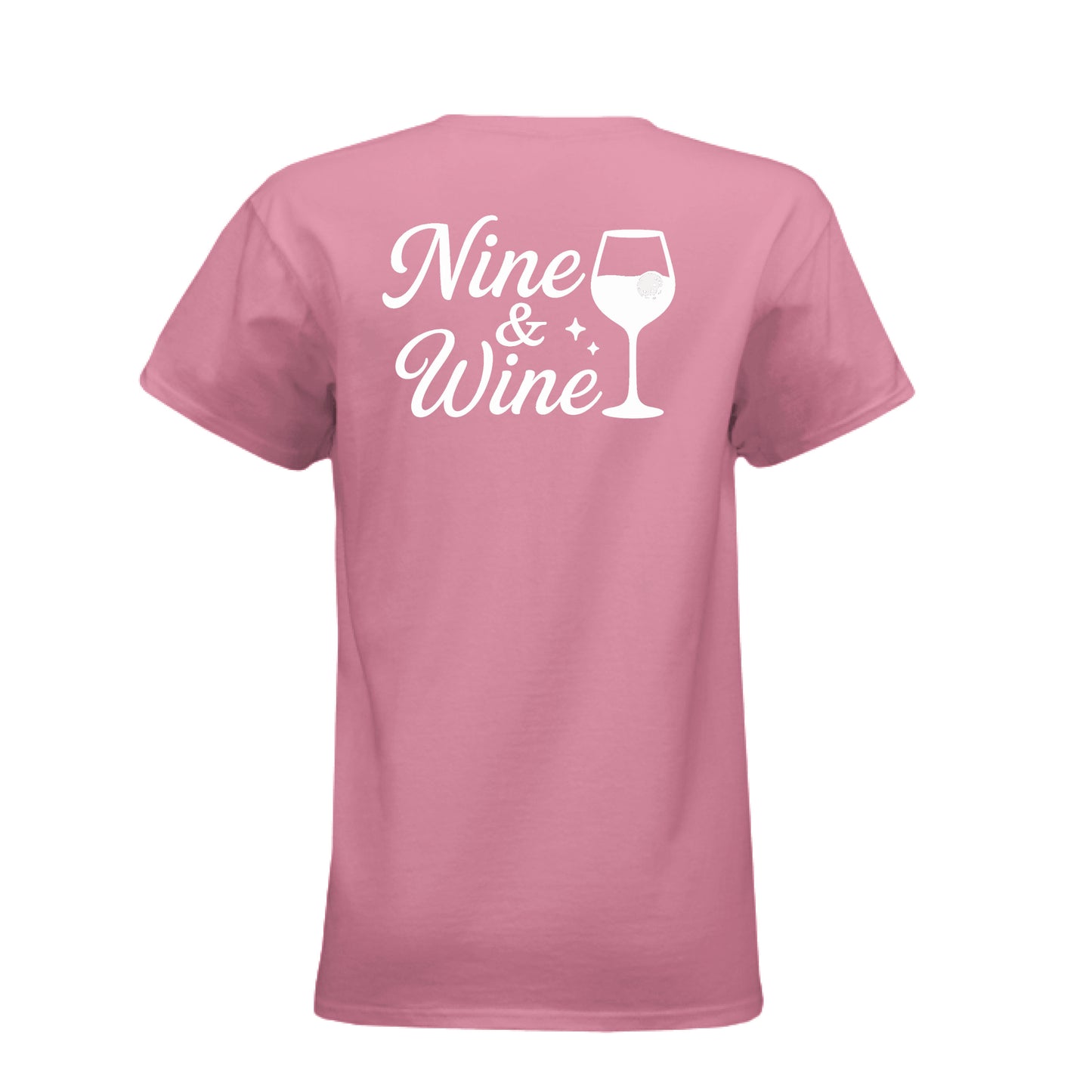 Ladies' CVC T-Shirt - Fore the Girls - Nine and Wine golf t-shirt - Clubbage