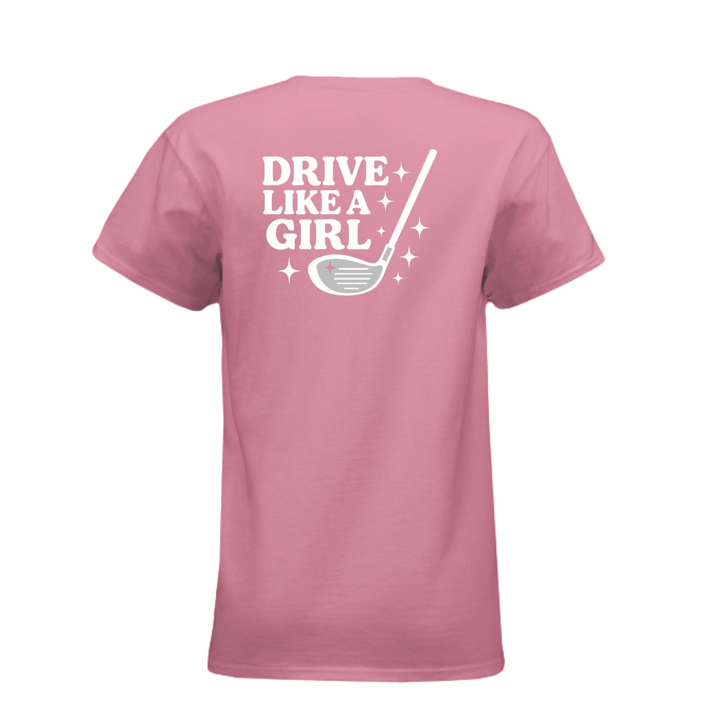 Ladies' CVC T-Shirt - Fore the Girls- Drive Like a Girl golf t-shirt - Clubbage