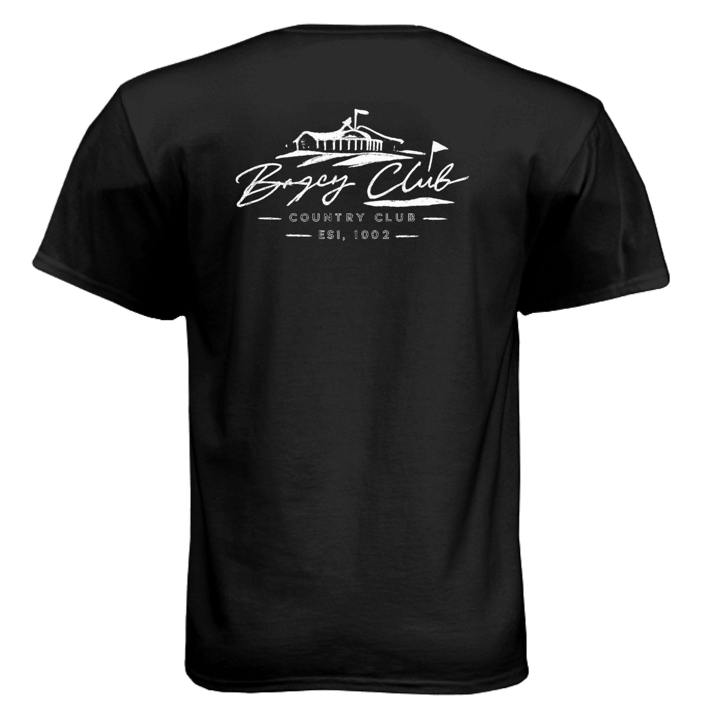 Bogey Club Funny Golf Shirt – Soft Tri-Blend Tee back design from Clubbage