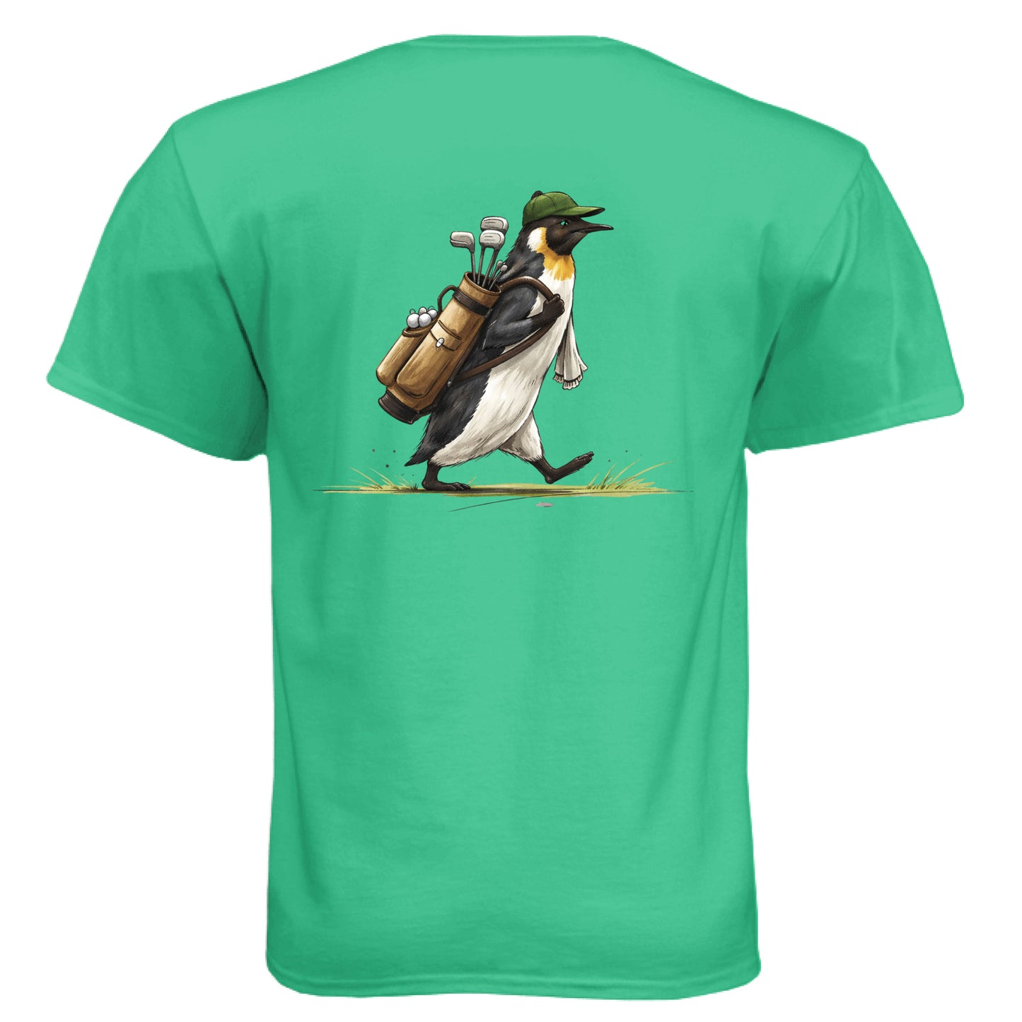 Penguin Golf Graphic Tee – Soft Tri-Blend Tee back design from Clubbage