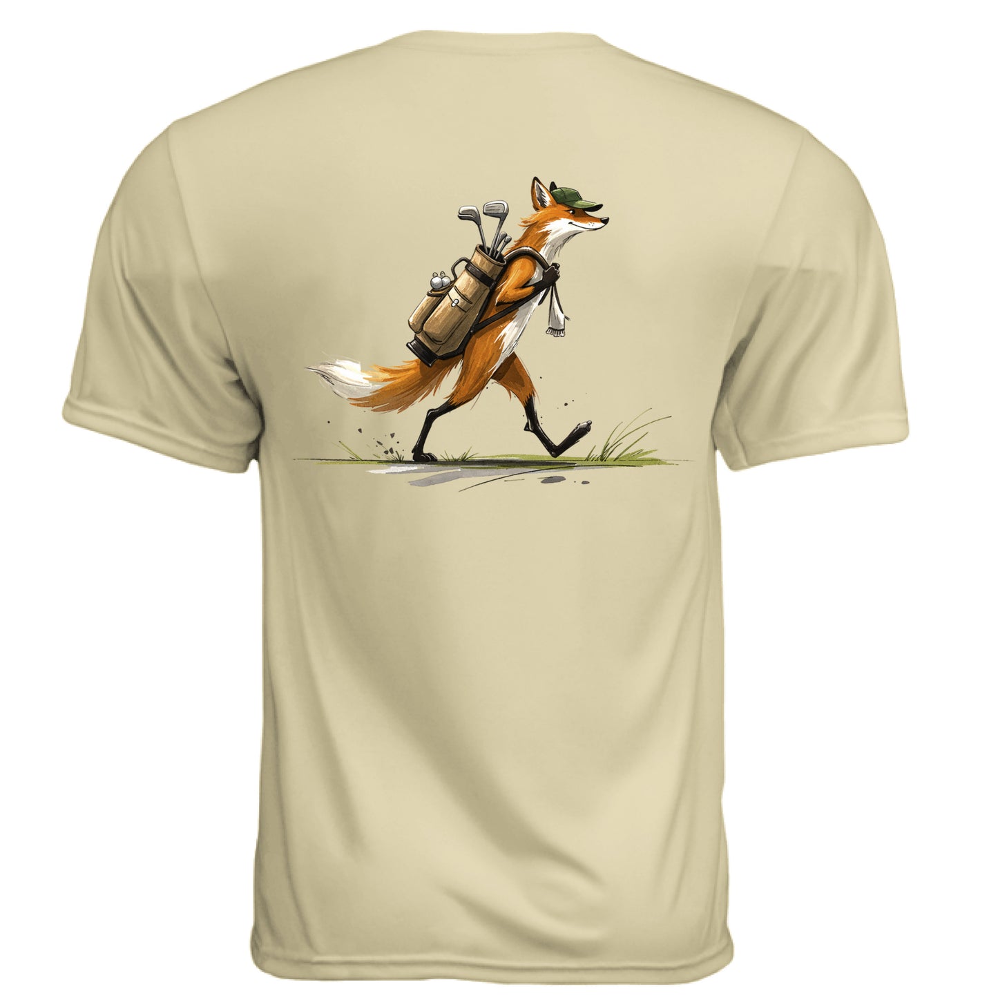Fox Golf Graphic Tee – Moisture-Wicking Tee back design from Clubbage