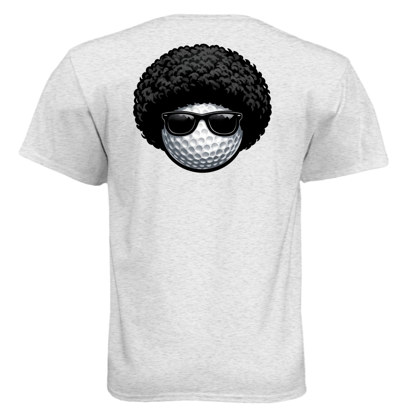 Afro Vibe Golf Graphic Tee – Soft Tri-Blend Tee back design from Clubbage