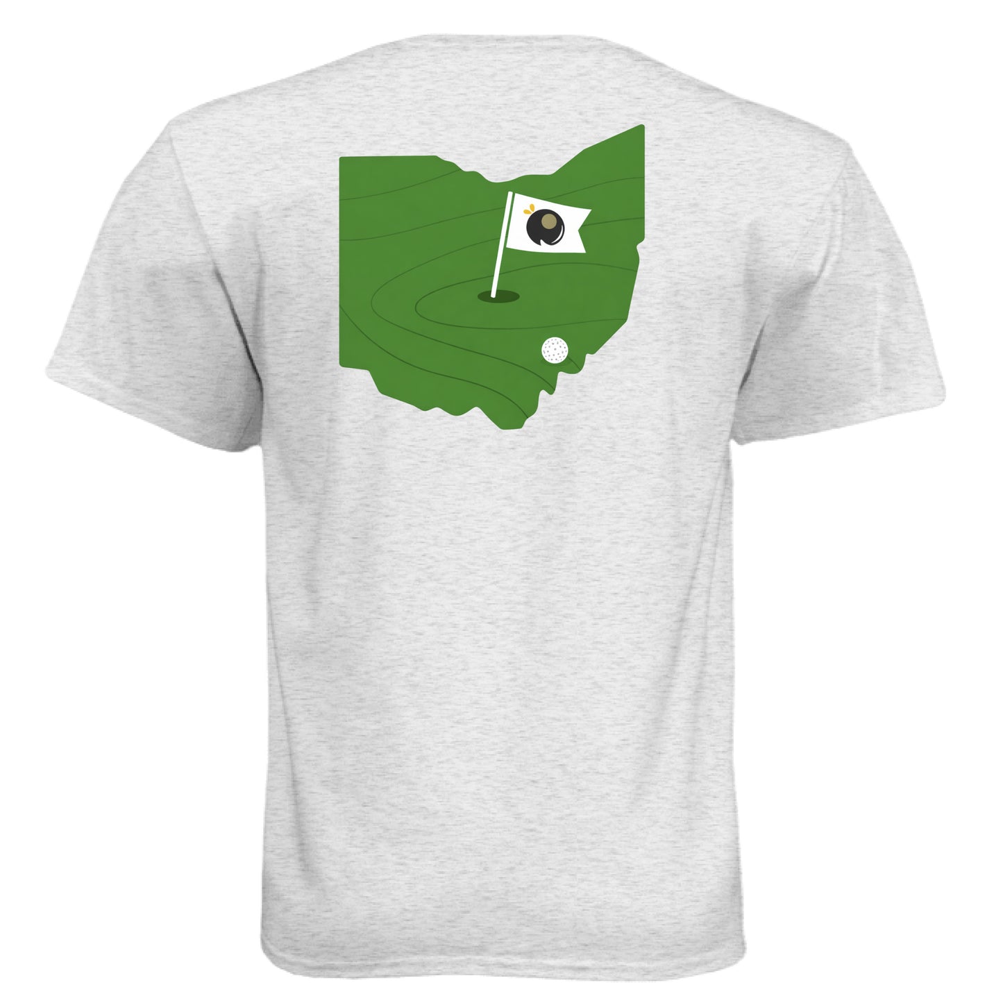 Your State Pride – Pennsylvania Golf Shirt – Soft Tri-Blend Tee back design, Pennsylvania state pride golf shirt from Clubbage