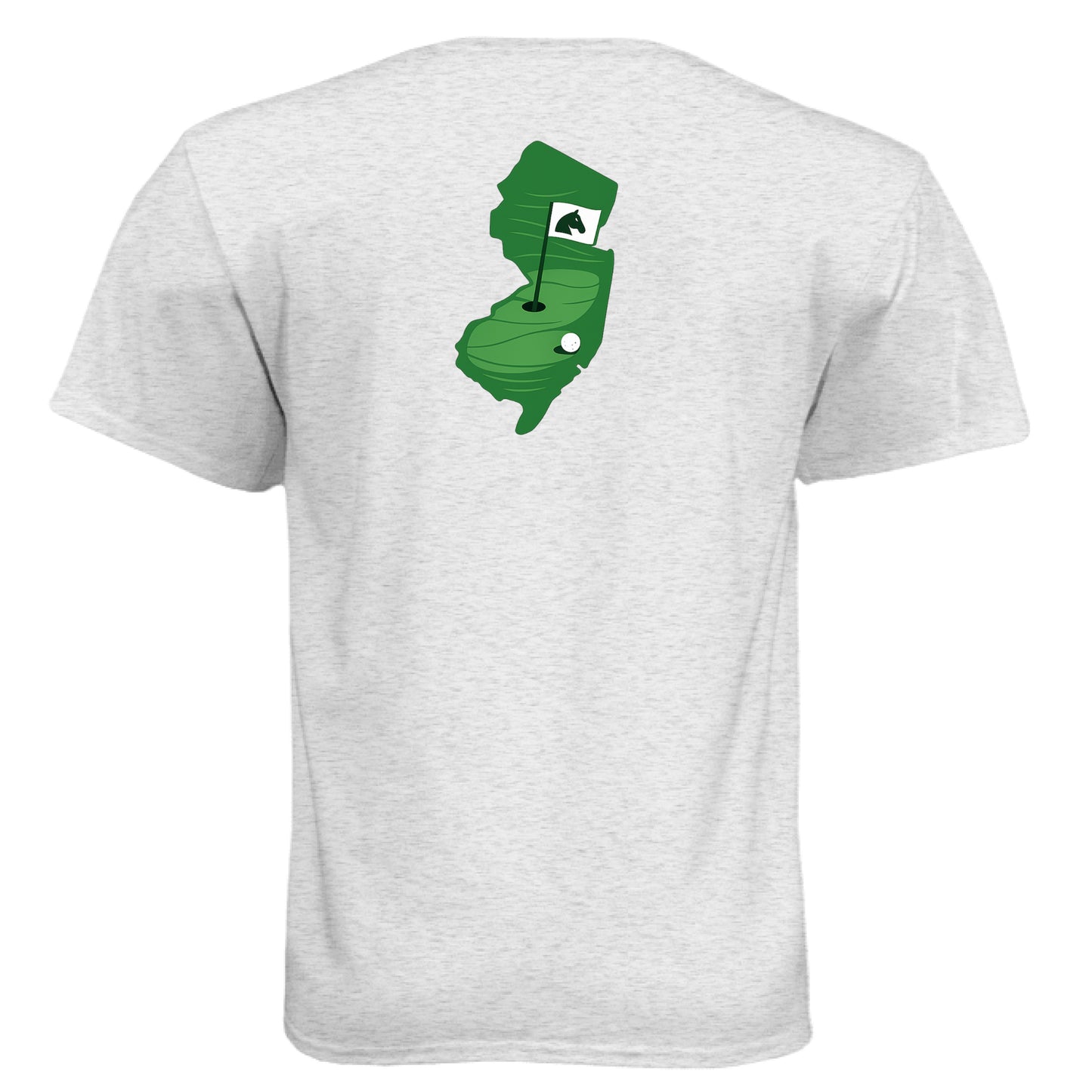 Your State Pride – New Jersey Golf Shirt – Soft Tri-Blend Tee back design, New Jersey state pride golf shirt from Clubbage