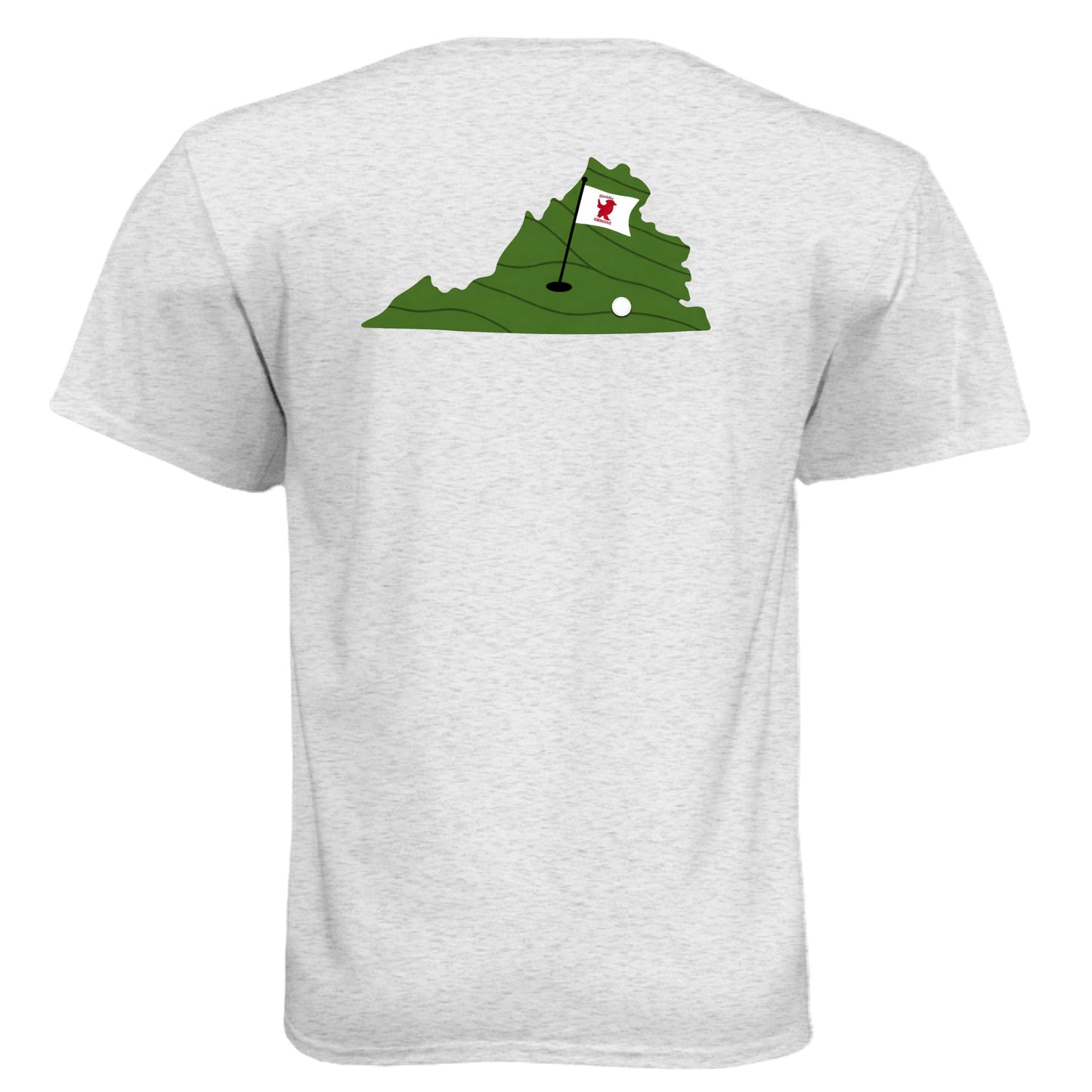 Your State Pride – Kentucky Golf Shirt – Soft Tri-Blend Tee back design, Kentucky state pride golf shirt from Clubbage