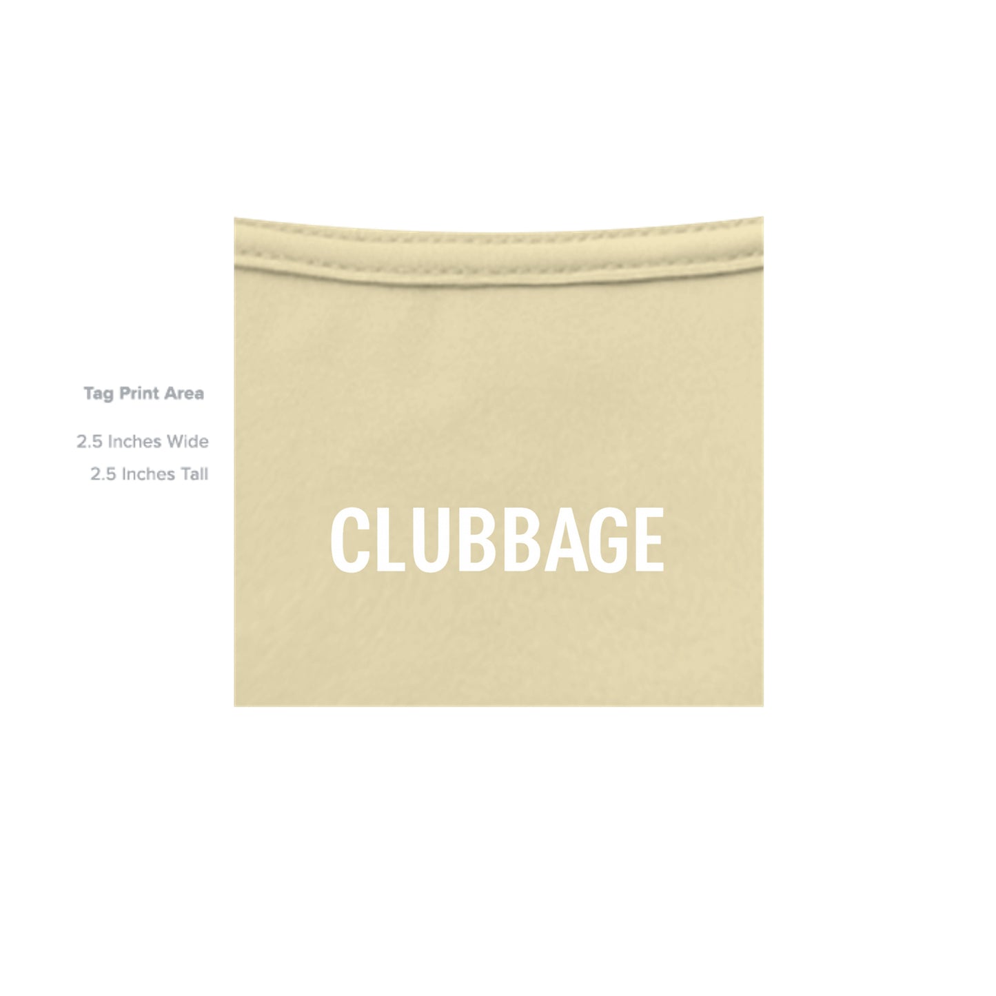 tag print area for Golf but Coffee First Funny Golf Shirt – Moisture-Wicking Tee from Clubbage
