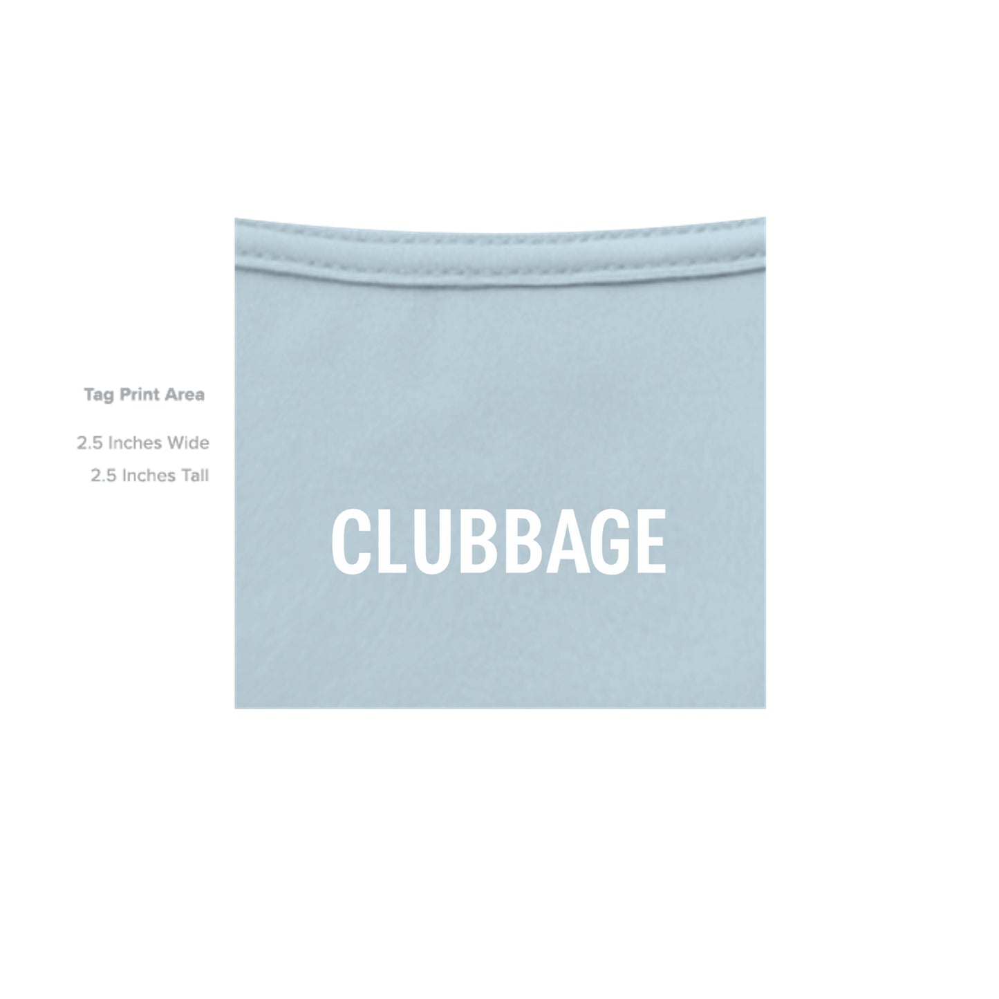 tag print area for Air Force Low Approach High Fade Air Force Golf Shirt – Moisture-Wicking Tee from Clubbage