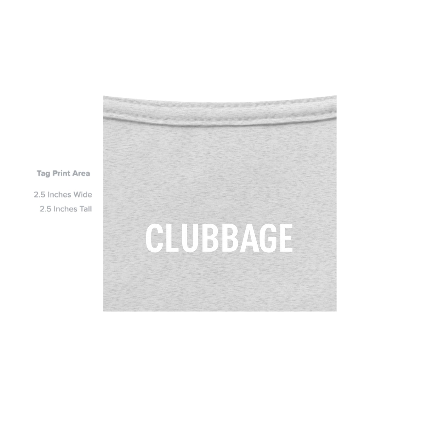 tag print area for Air Force Low Approach High Fade Air Force Golf Shirt – Soft Tri-Blend Tee from Clubbage