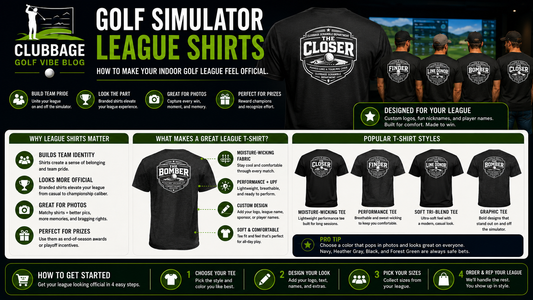 Golf Simulator League Shirts for Indoor Golf Leagues