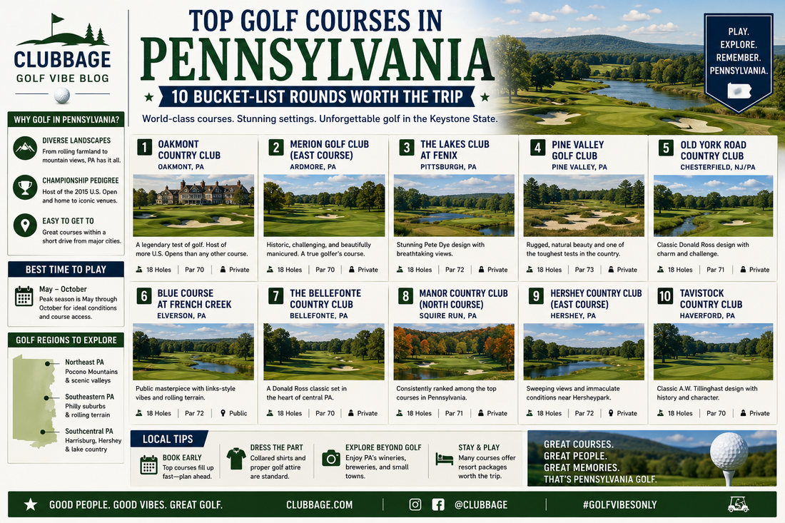 Top Golf Courses in Pennsylvania | Best PA Golf