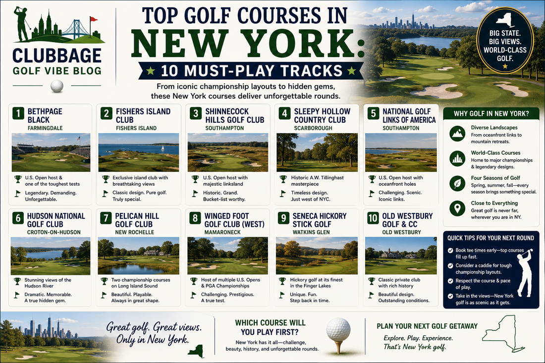 Top Golf Courses in New York: 10 Must-Play Tracks
