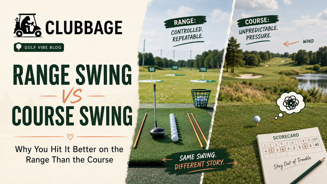 Range swing versus course swing clubbage