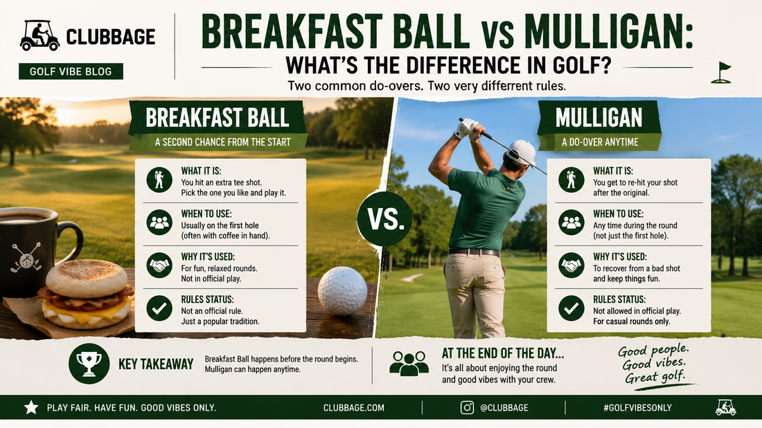 Breakfast Ball vs Mulligan: Golf Slang Explained