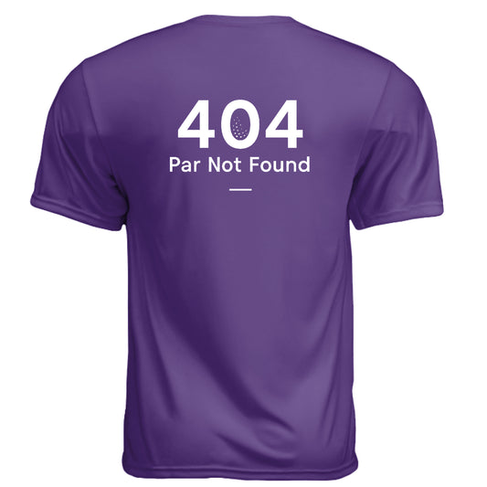 404 Par Not Found Funny Golf Shirt – Moisture-Wicking Tee from Clubbage