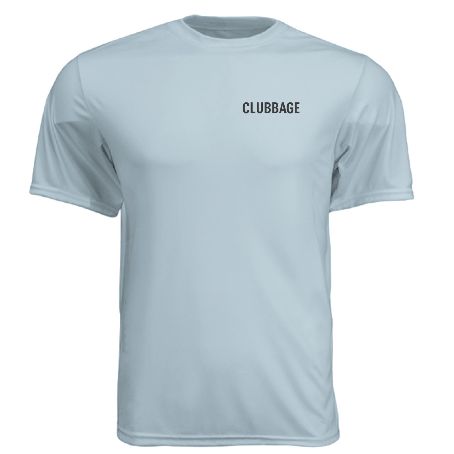 No Cap Golf Graphic Tee – Moisture-Wicking Tee front logo view from Clubbage