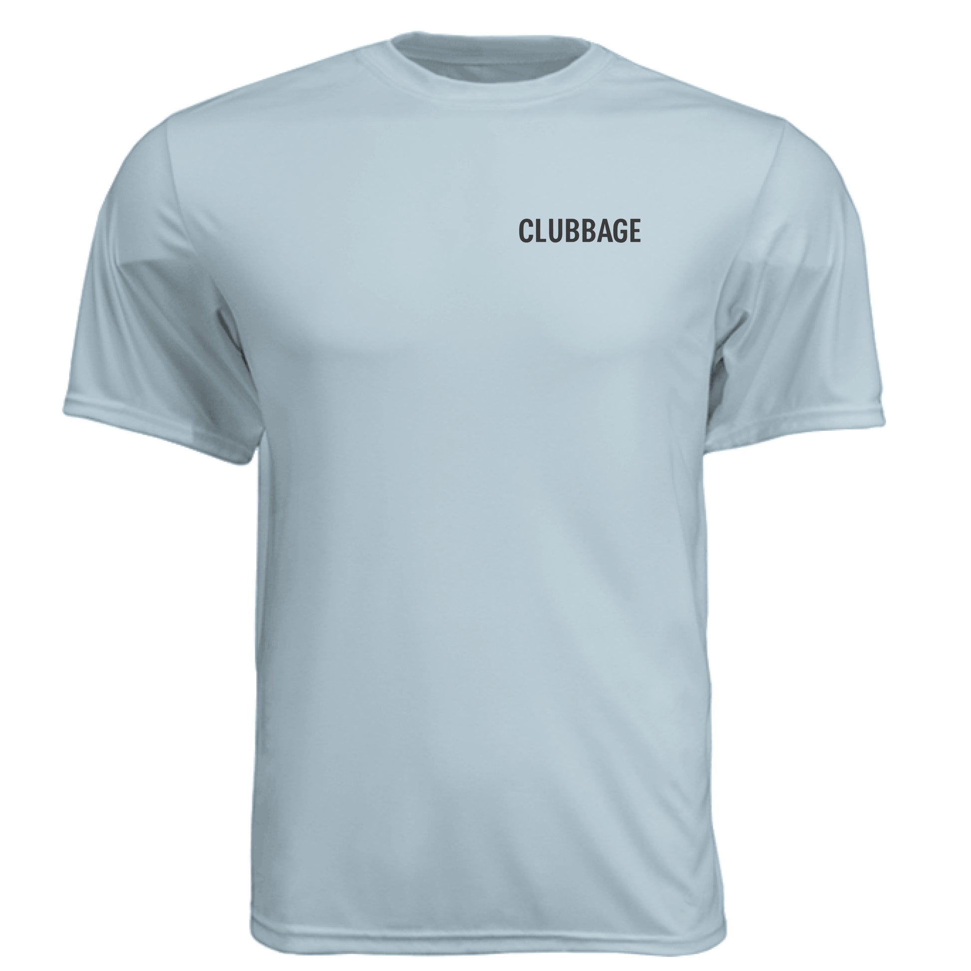 No Cap Golf Graphic Tee – Moisture-Wicking Tee front logo view from Clubbage