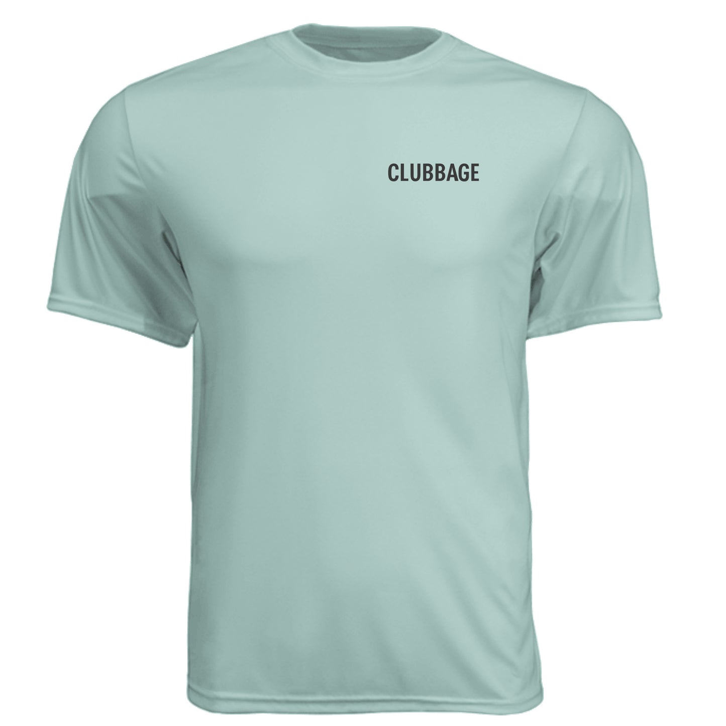No Cap Golf Graphic Tee – Moisture-Wicking Tee front logo view from Clubbage