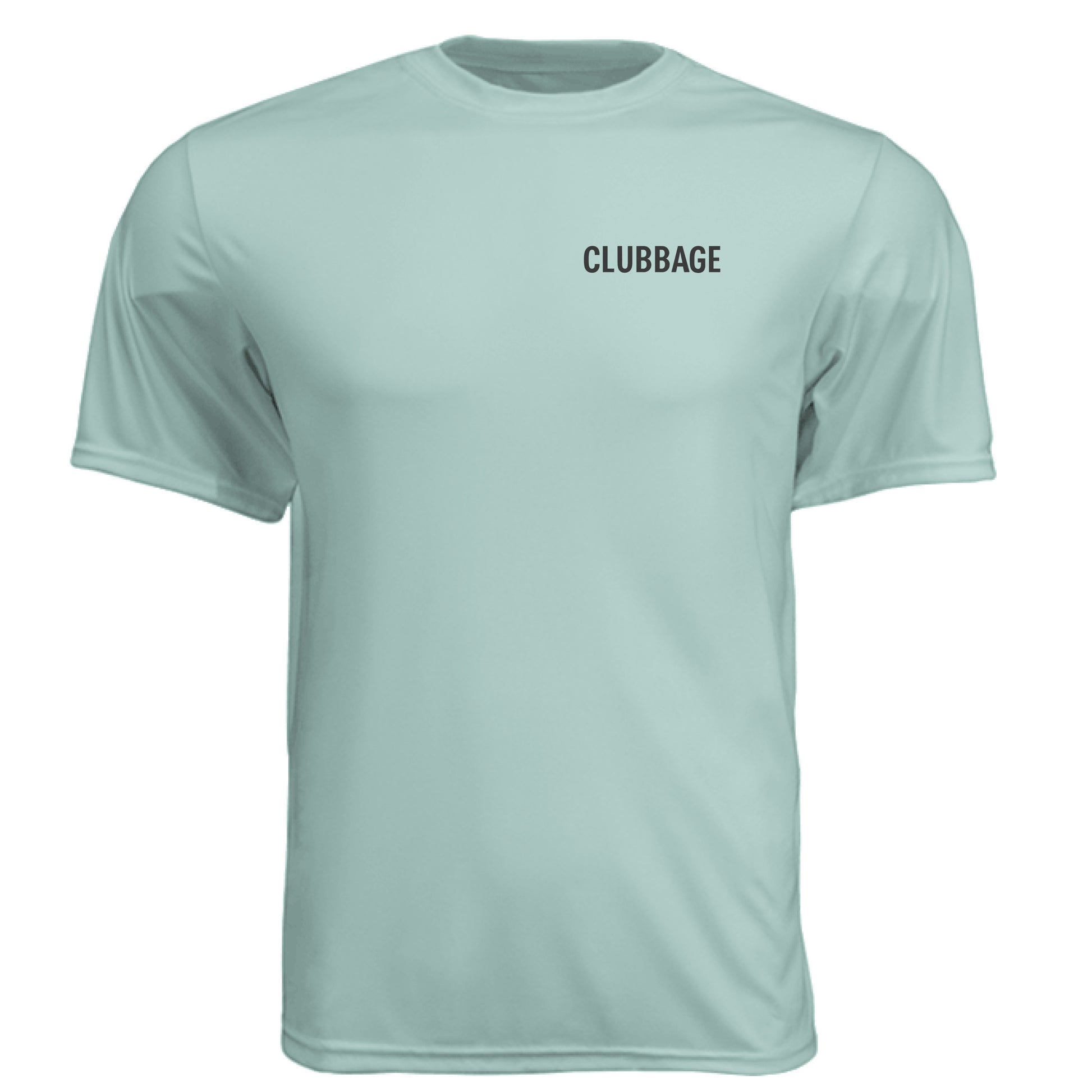 No Cap Golf Graphic Tee – Moisture-Wicking Tee front logo view from Clubbage