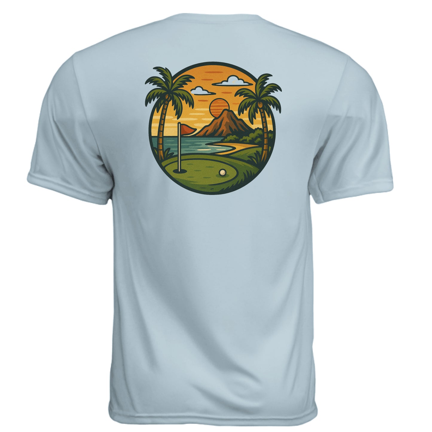 Palm Sun Golf Graphic Tee – Moisture-Wicking Tee - Clubbage - Palm Sun Golf Graphic Tee – Moisture