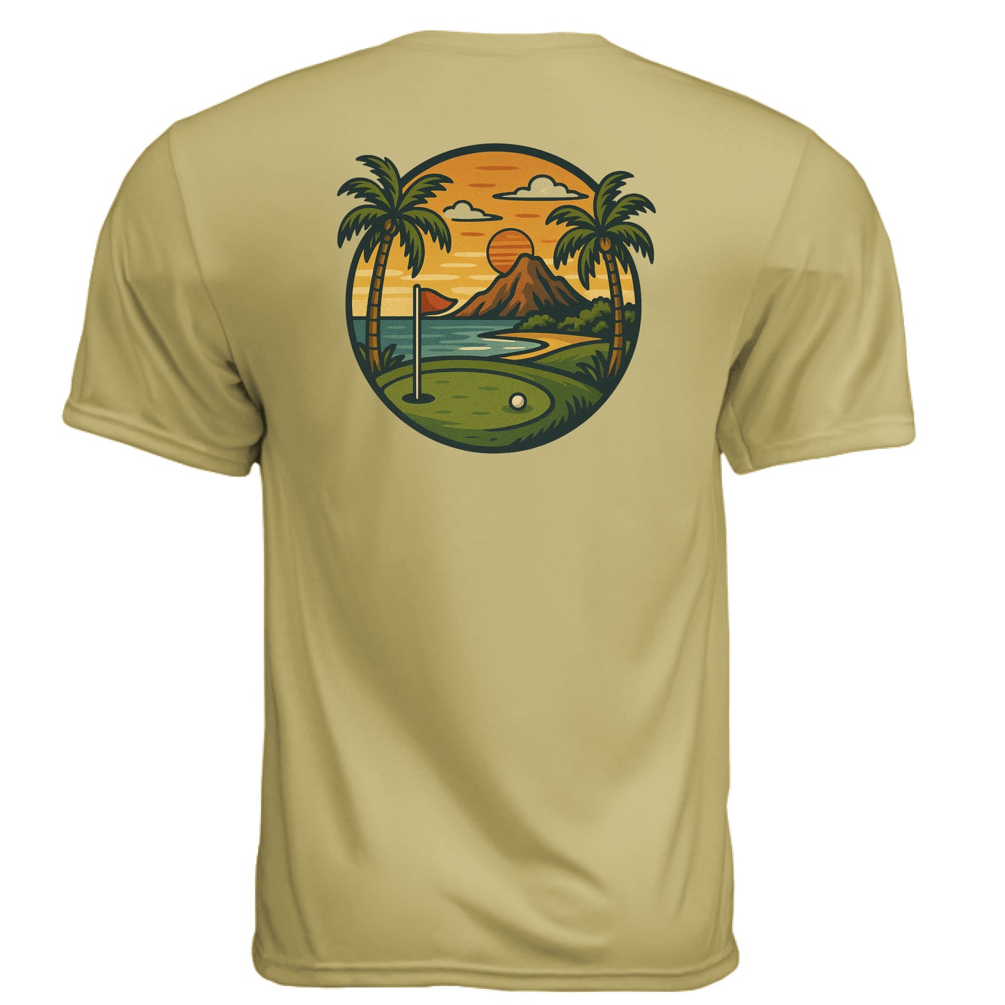 Palm Sun Golf Graphic Tee – Moisture-Wicking Tee - Clubbage - Palm Sun Golf Graphic Tee – Moisture