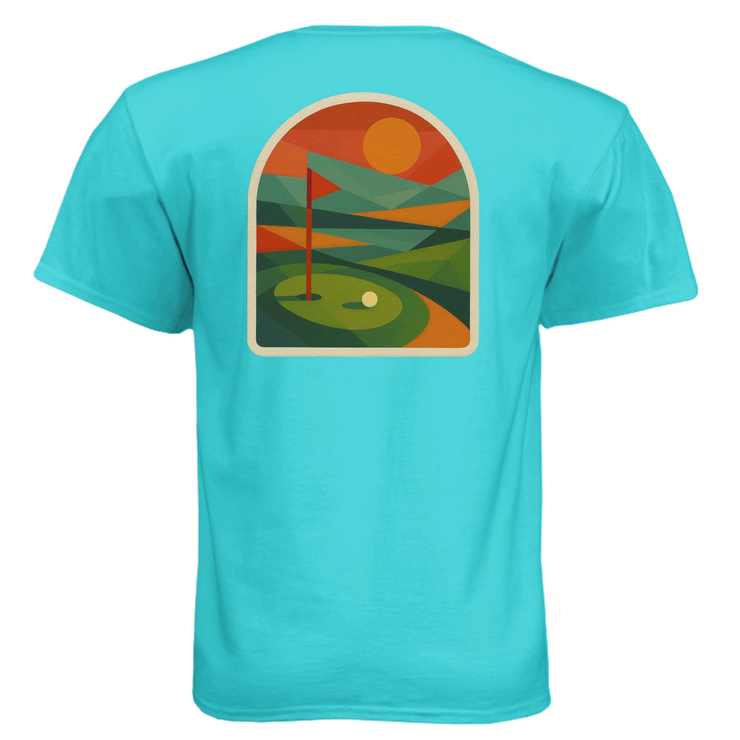 Sunset 1 Golf Graphic Tee – Soft Tri-Blend Tee - Clubbage - Sunset 1 Golf Graphic Tee – Soft Tri