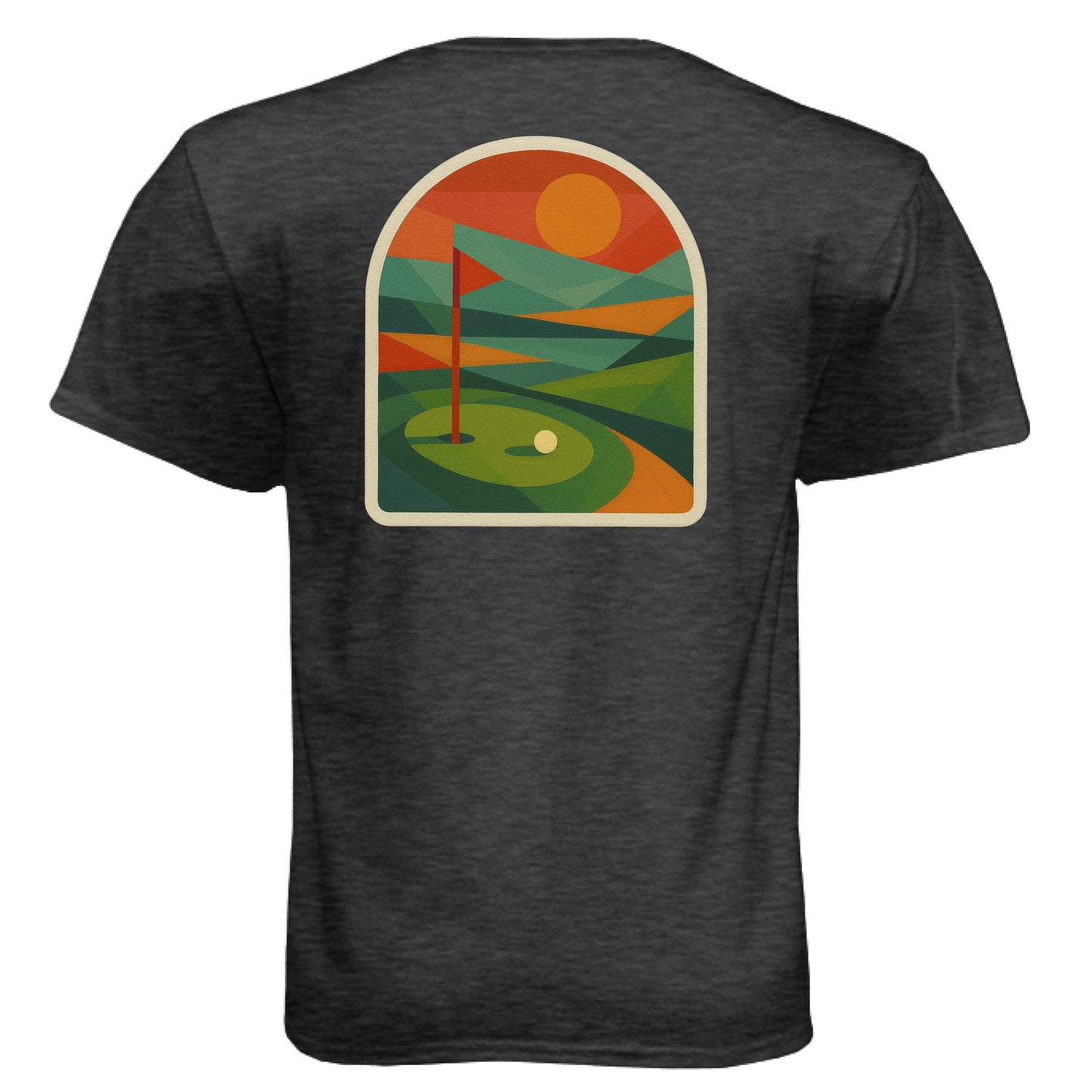 Sunset 1 Golf Graphic Tee – Soft Tri-Blend Tee - Clubbage - Sunset 1 Golf Graphic Tee – Soft Tri