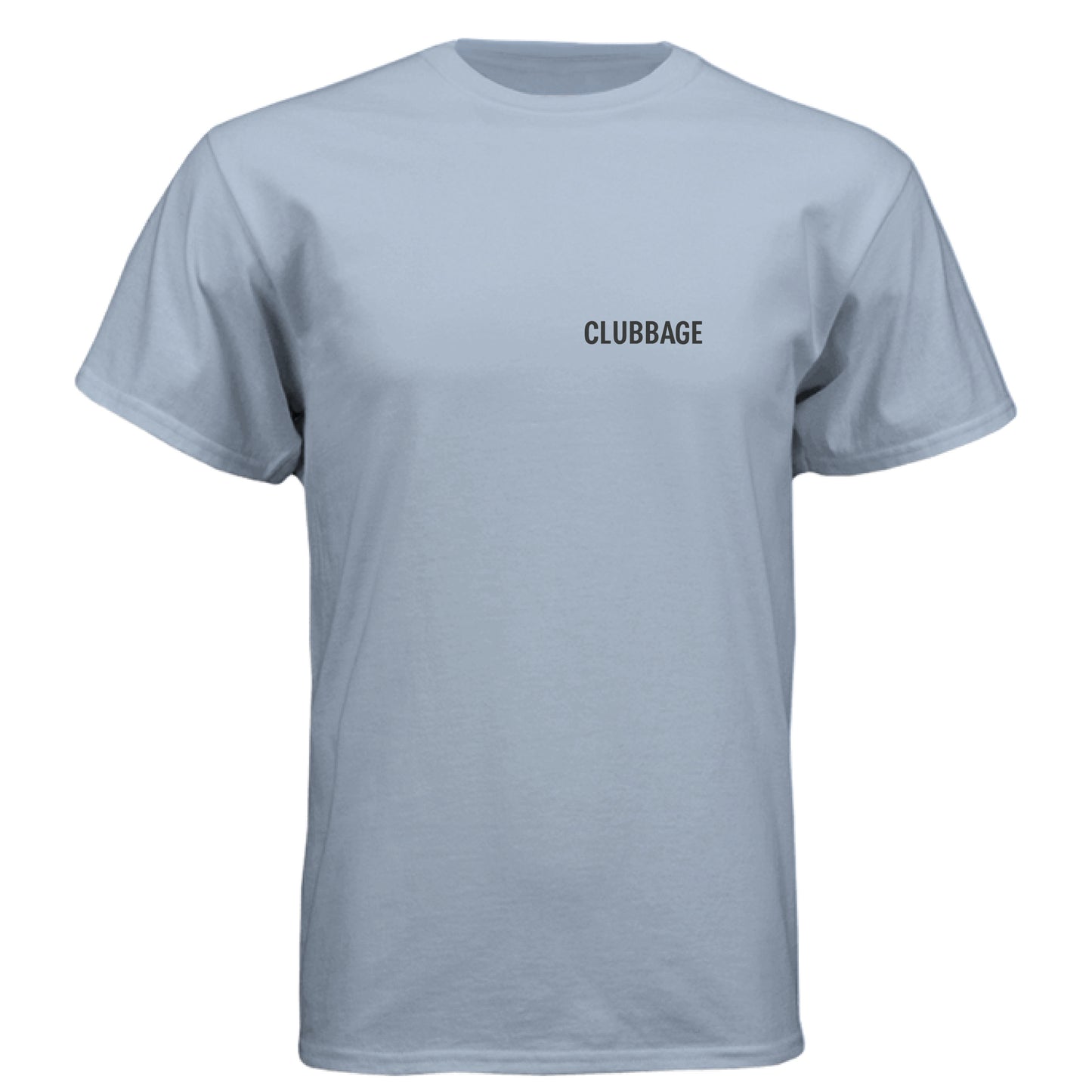 Sunset 4 Vintage Golf Shirt – Soft Tri-Blend Tee front logo view from Clubbage
