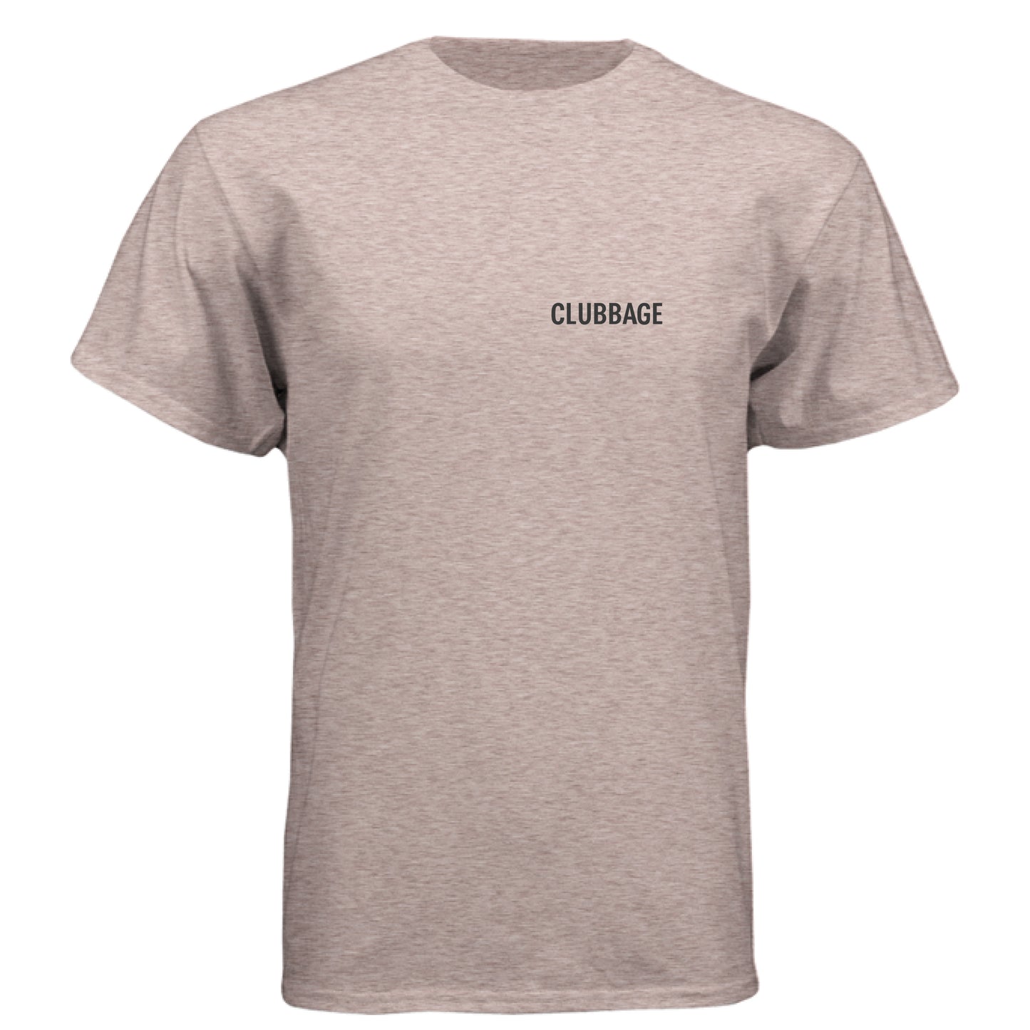 Sunset 4 Vintage Golf Shirt – Soft Tri-Blend Tee front logo view from Clubbage