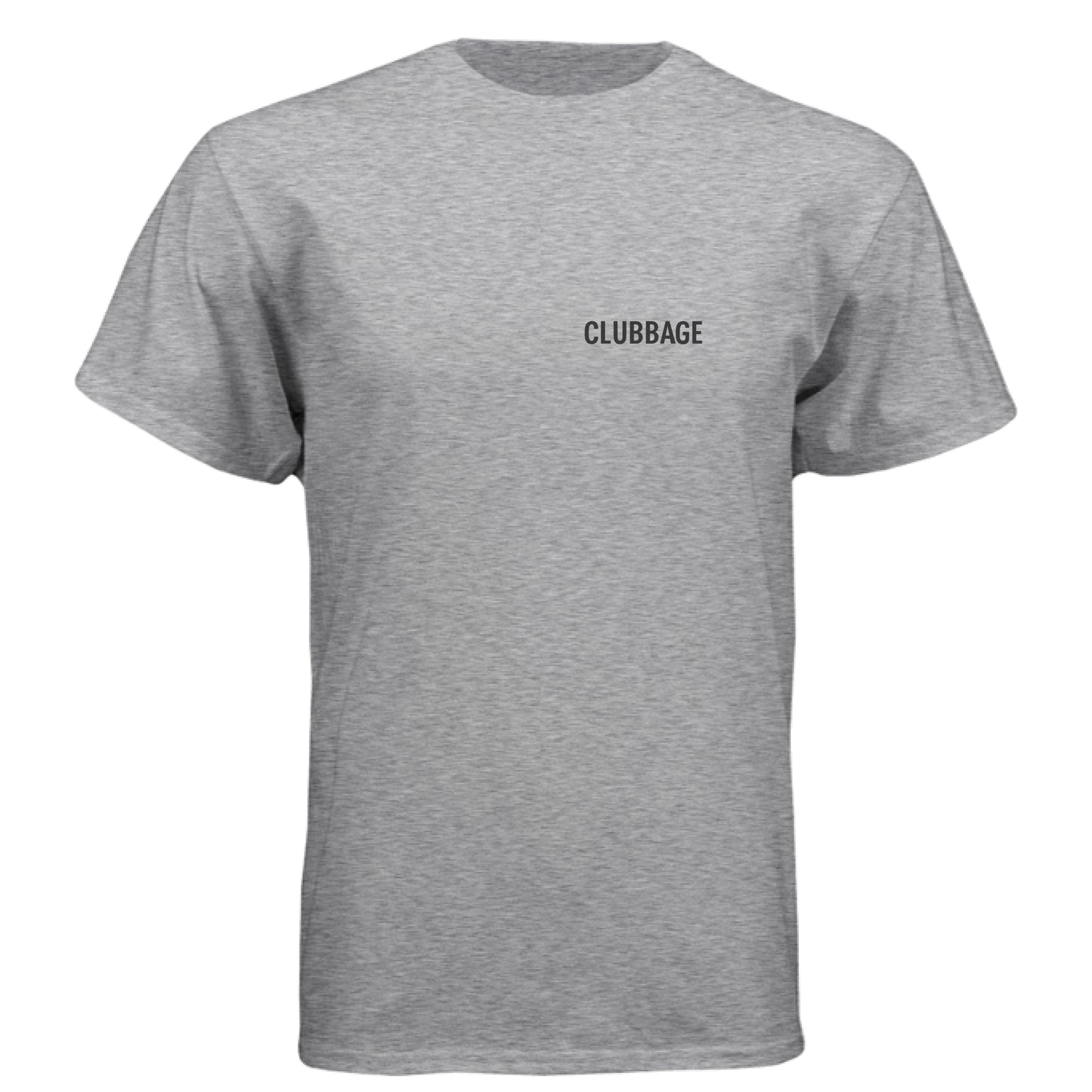 Sunset 4 Vintage Golf Shirt – Soft Tri-Blend Tee front logo view from Clubbage