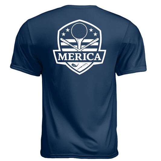 Moisture Wicking Merica 2 golf t-shirt - Clubbage
