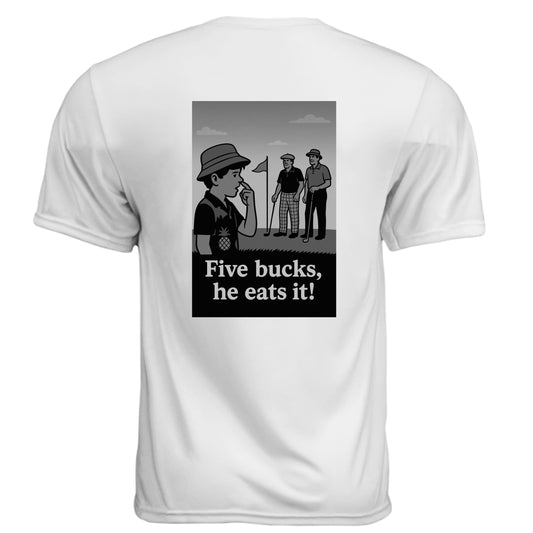 Moisture Wicking Movie 6 golf t-shirt - Clubbage