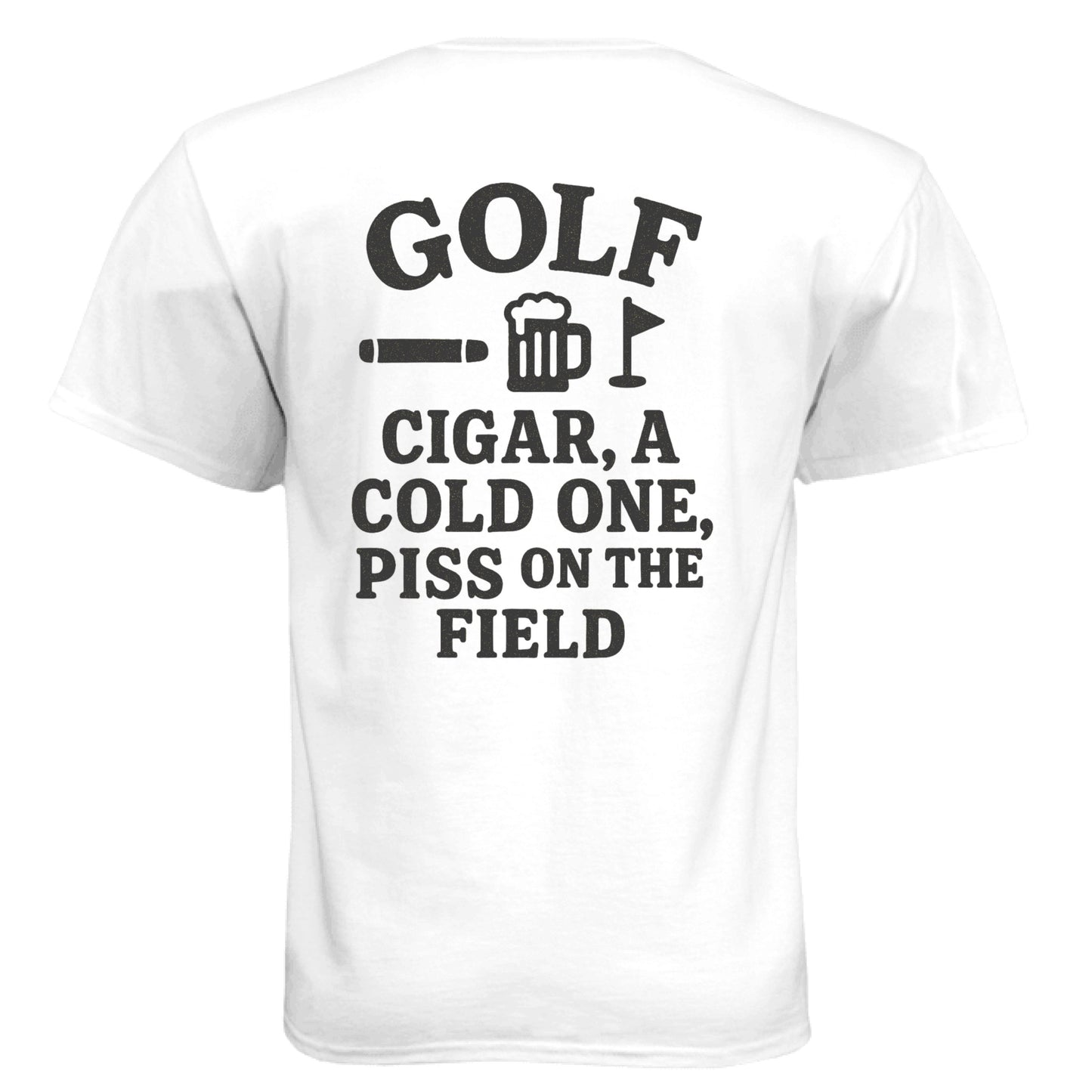 Quote 6 Funny Golf Shirt – Soft Tri-Blend Tee back design from Clubbage