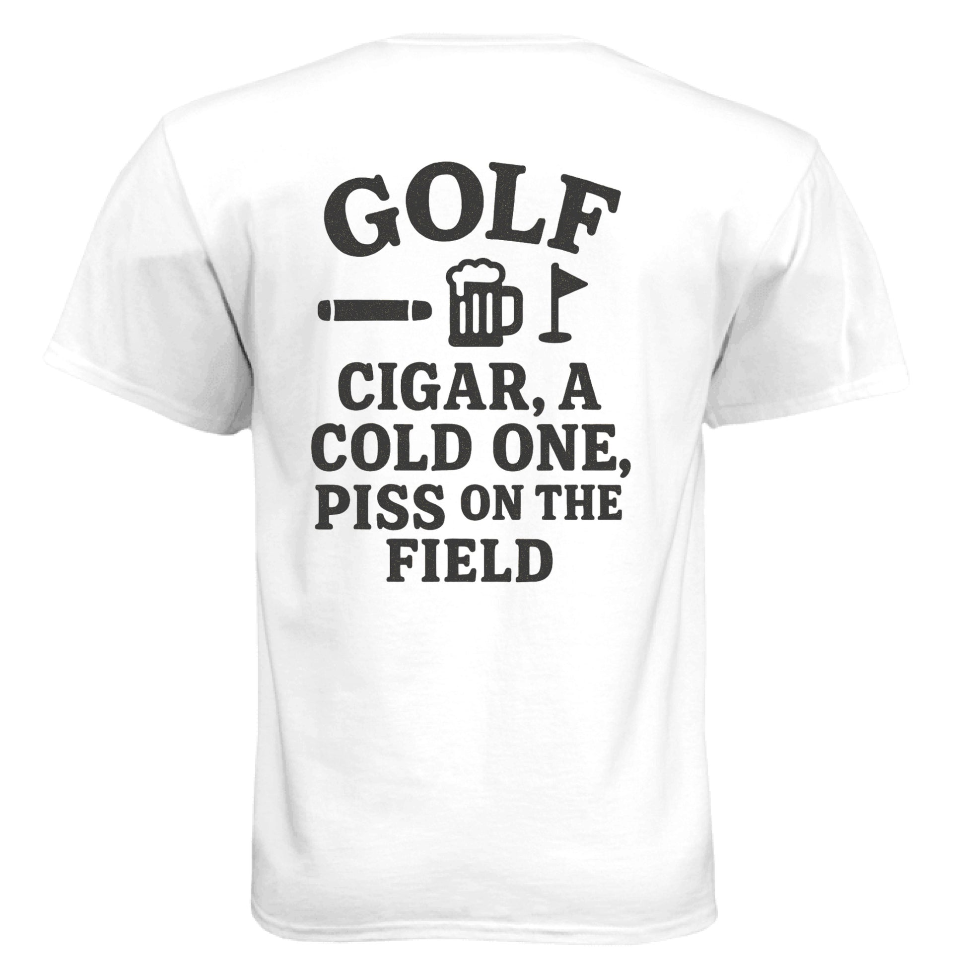 Quote 6 Funny Golf Shirt – Soft Tri-Blend Tee back design from Clubbage