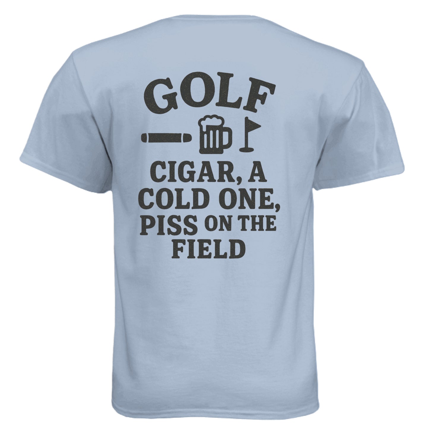 Quote 6 Funny Golf Shirt – Soft Tri-Blend Tee back design from Clubbage