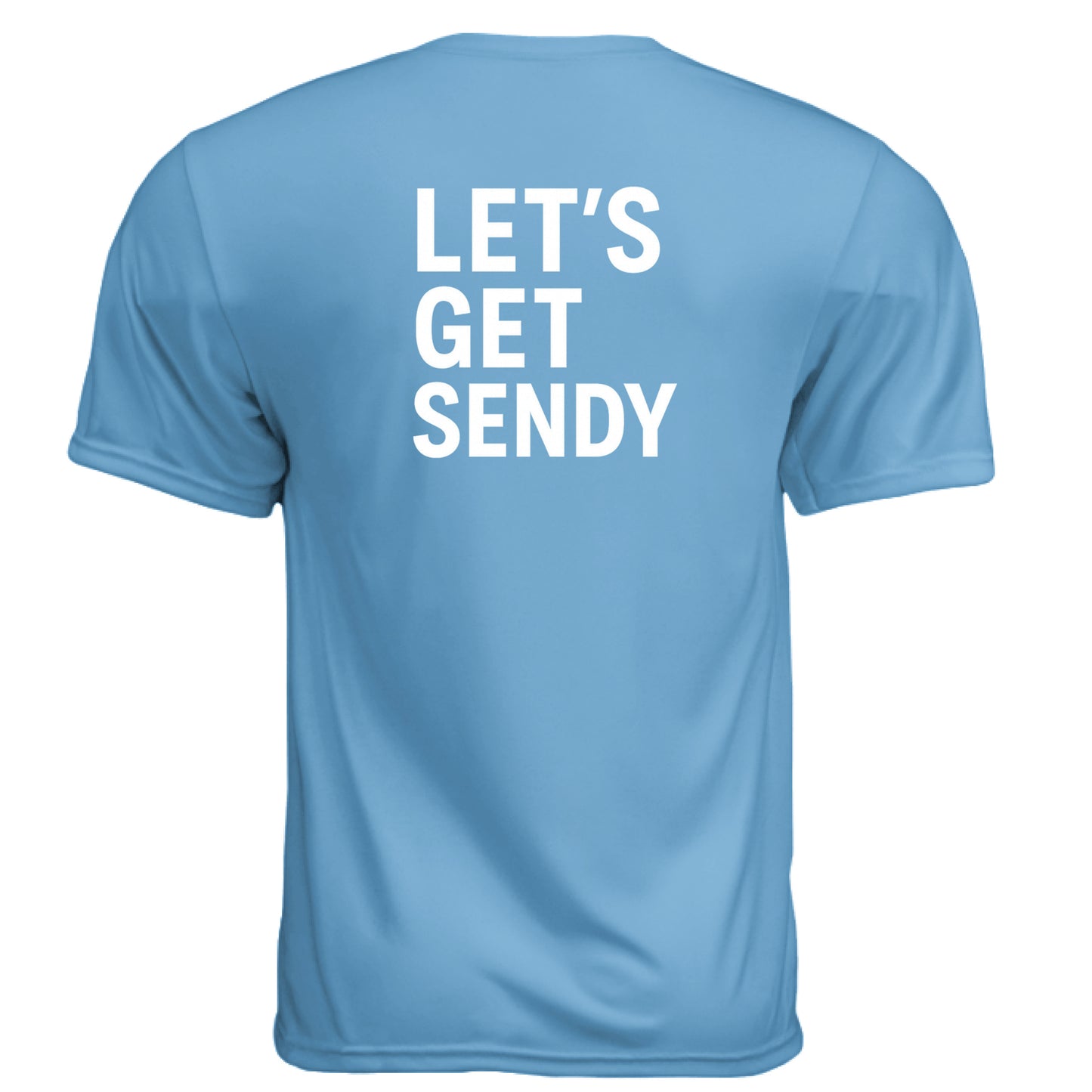 Get Sendy Funny Golf Shirt – Moisture-Wicking Tee back design from Clubbage