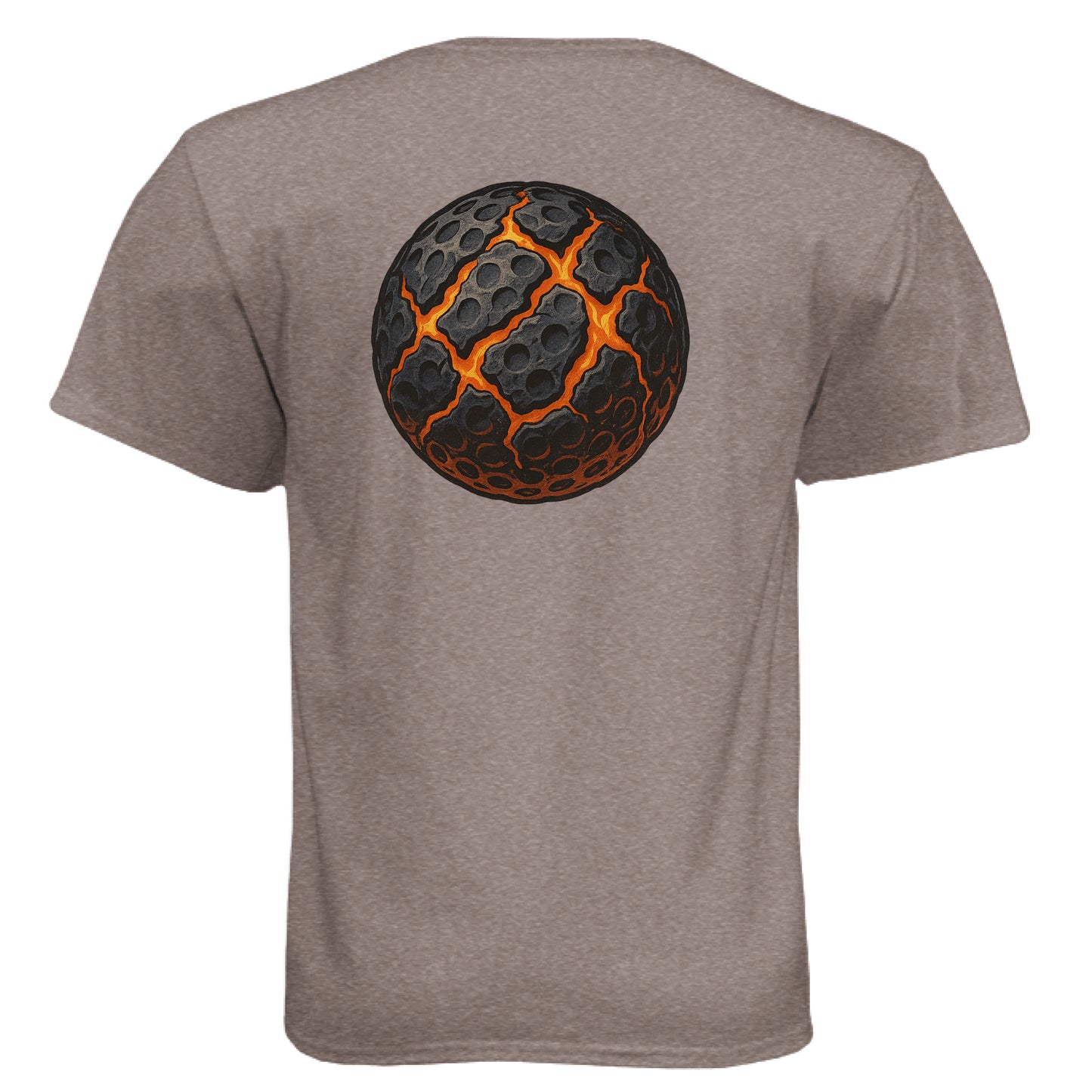 Ball Art 12 Golf Graphic Tee – Soft Tri-Blend Tee back design from Clubbage