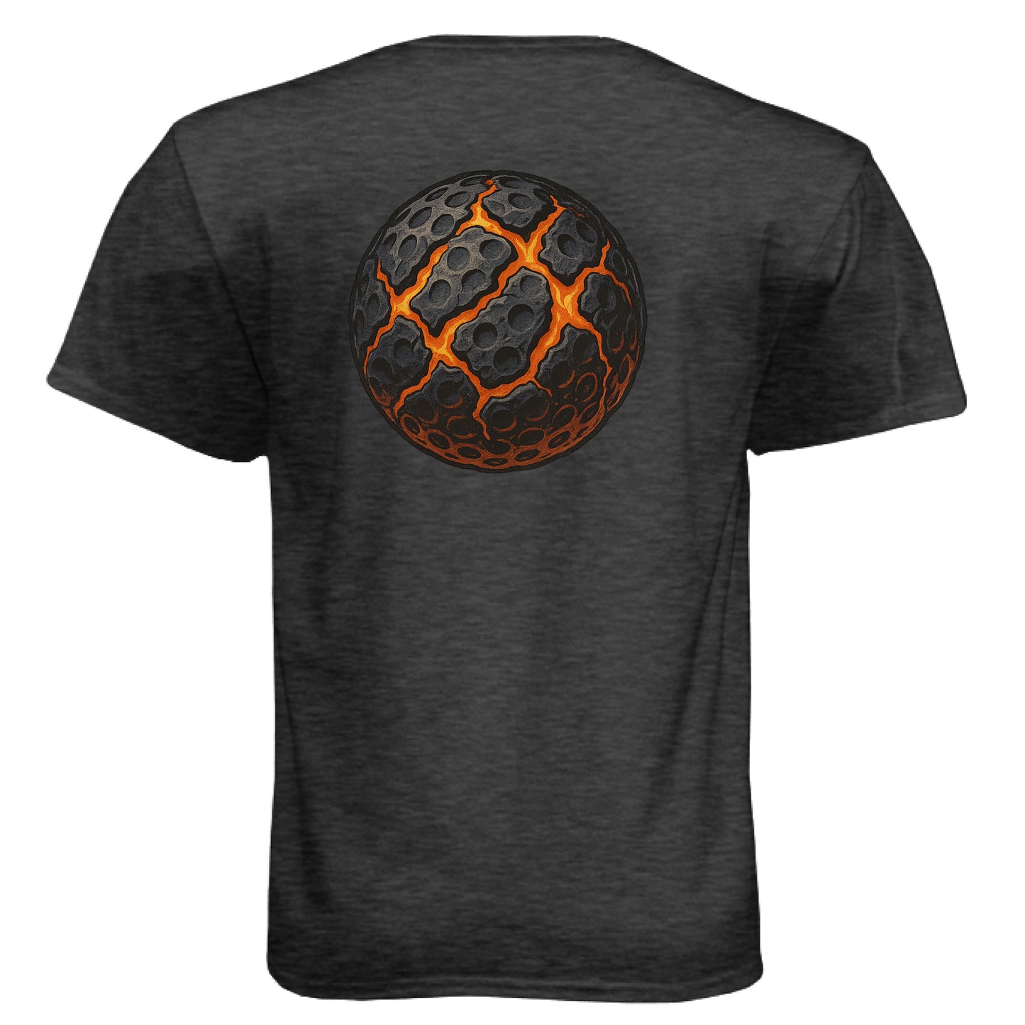 Ball Art 12 Golf Graphic Tee – Soft Tri-Blend Tee back design from Clubbage