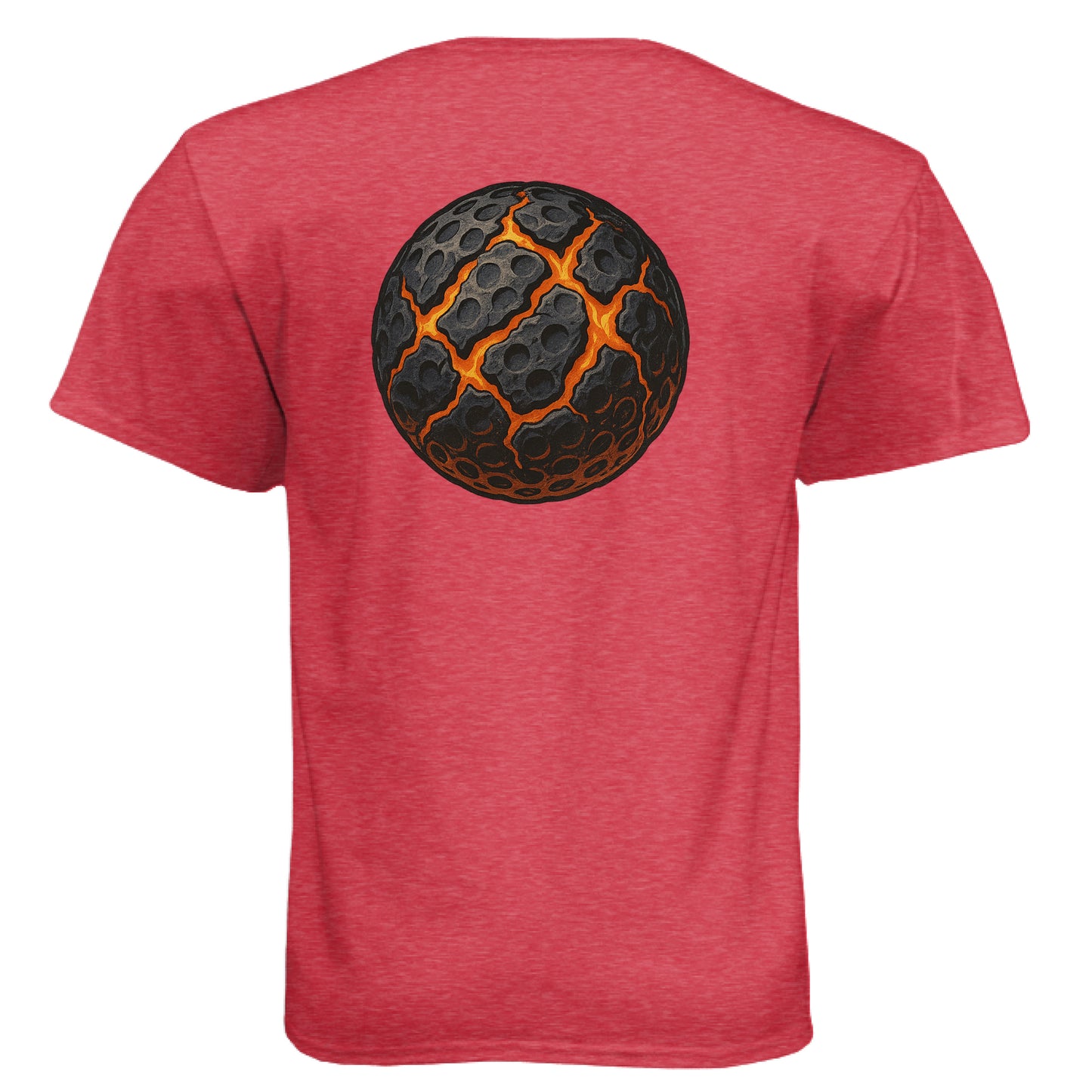 Ball Art 12 Golf Graphic Tee – Soft Tri-Blend Tee back design from Clubbage