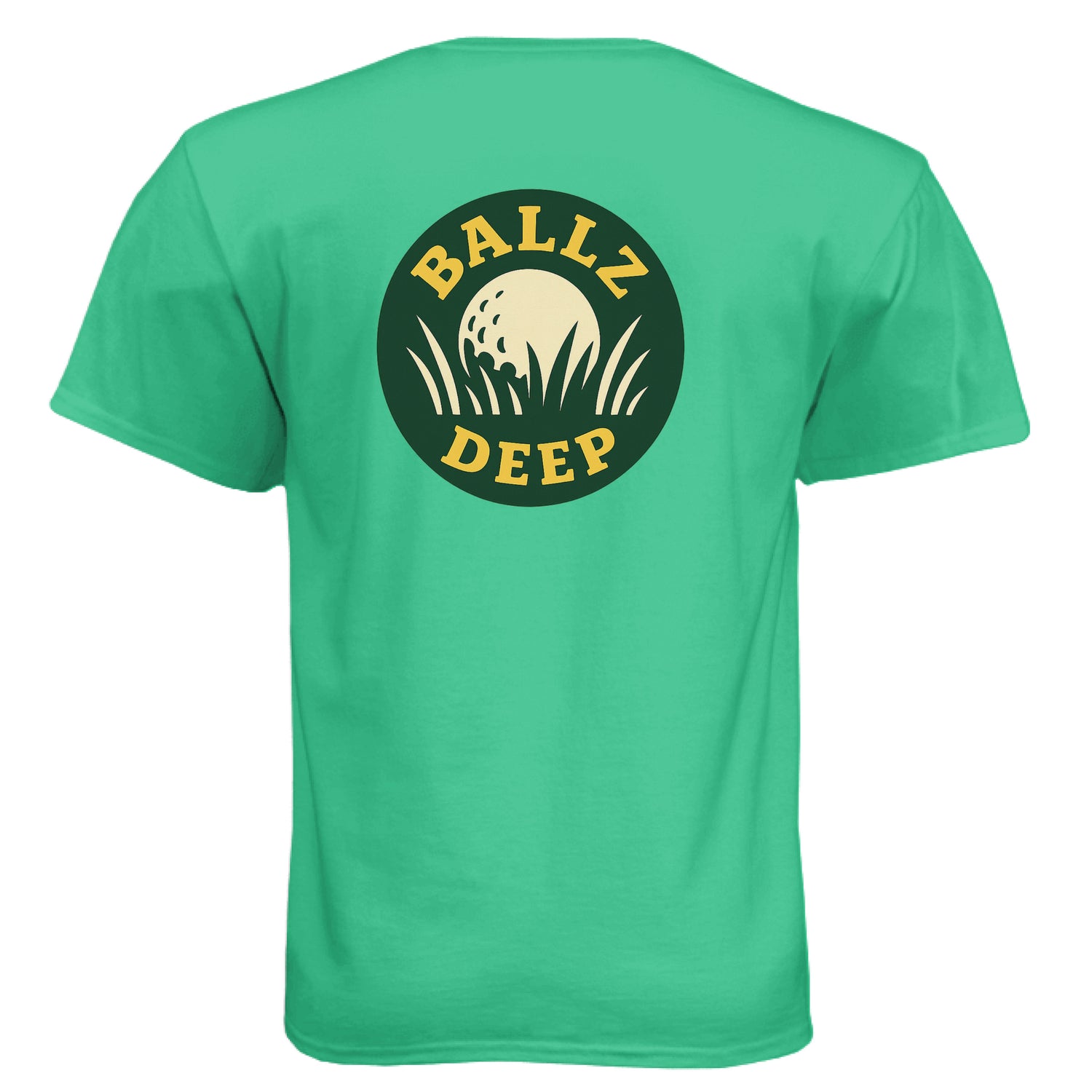 Tri-Blend Ballz Deep golf t-shirt - Clubbage