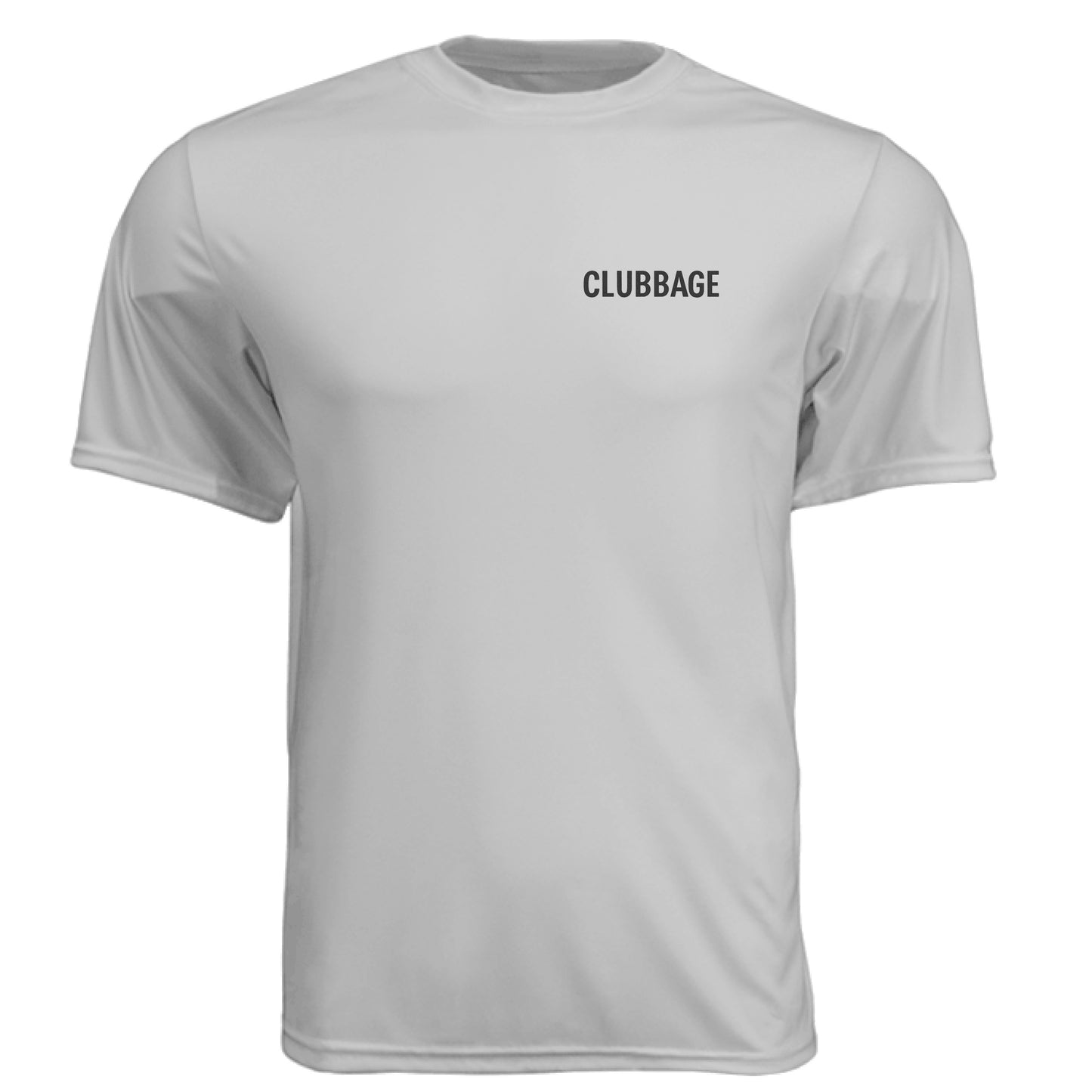 Course Shark Attack Golf Graphic Tee – Moisture-Wicking Tee front logo view from Clubbage