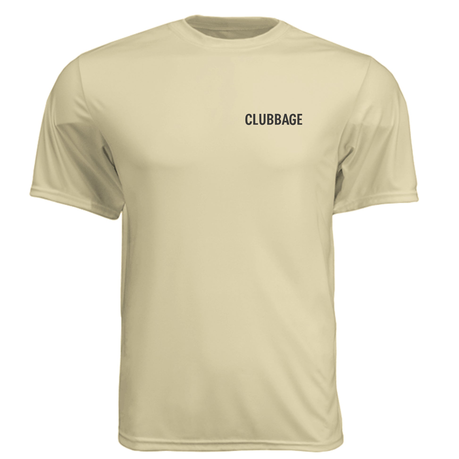 Course Shark Attack Golf Graphic Tee – Moisture-Wicking Tee front logo view from Clubbage