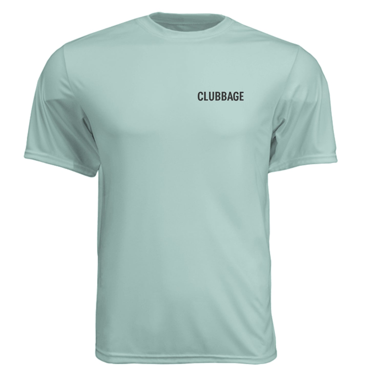 Course Shark Attack Golf Graphic Tee – Moisture-Wicking Tee front logo view from Clubbage