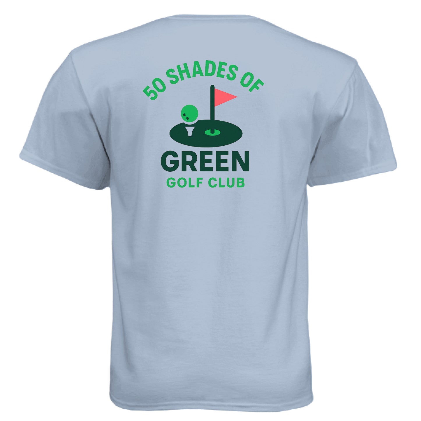 Course 50 Shades Golf Graphic Tee – Soft Tri-Blend Tee back design from Clubbage