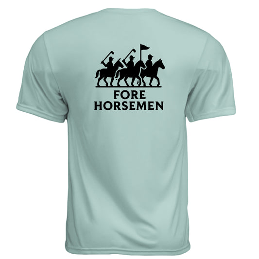 Moisture Wicking Custom Golf Shirt – Team Team - Fore Horsemen Custom Golf Shirt – Moisture-Wicking Tee from Clubbage