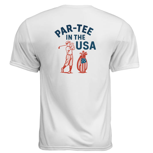 Moisture Wicking Patriotic Golf Shirt – Par PAR - TEE IN THE USA Patriotic Golf Shirt – Moisture-Wicking Tee from Clubbage