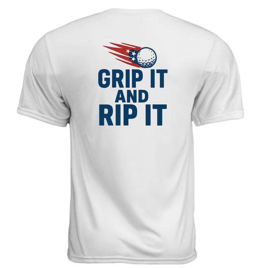 Grip it & Rip It Funny Golf Shirt – Moisture-Wicking Tee from Clubbage